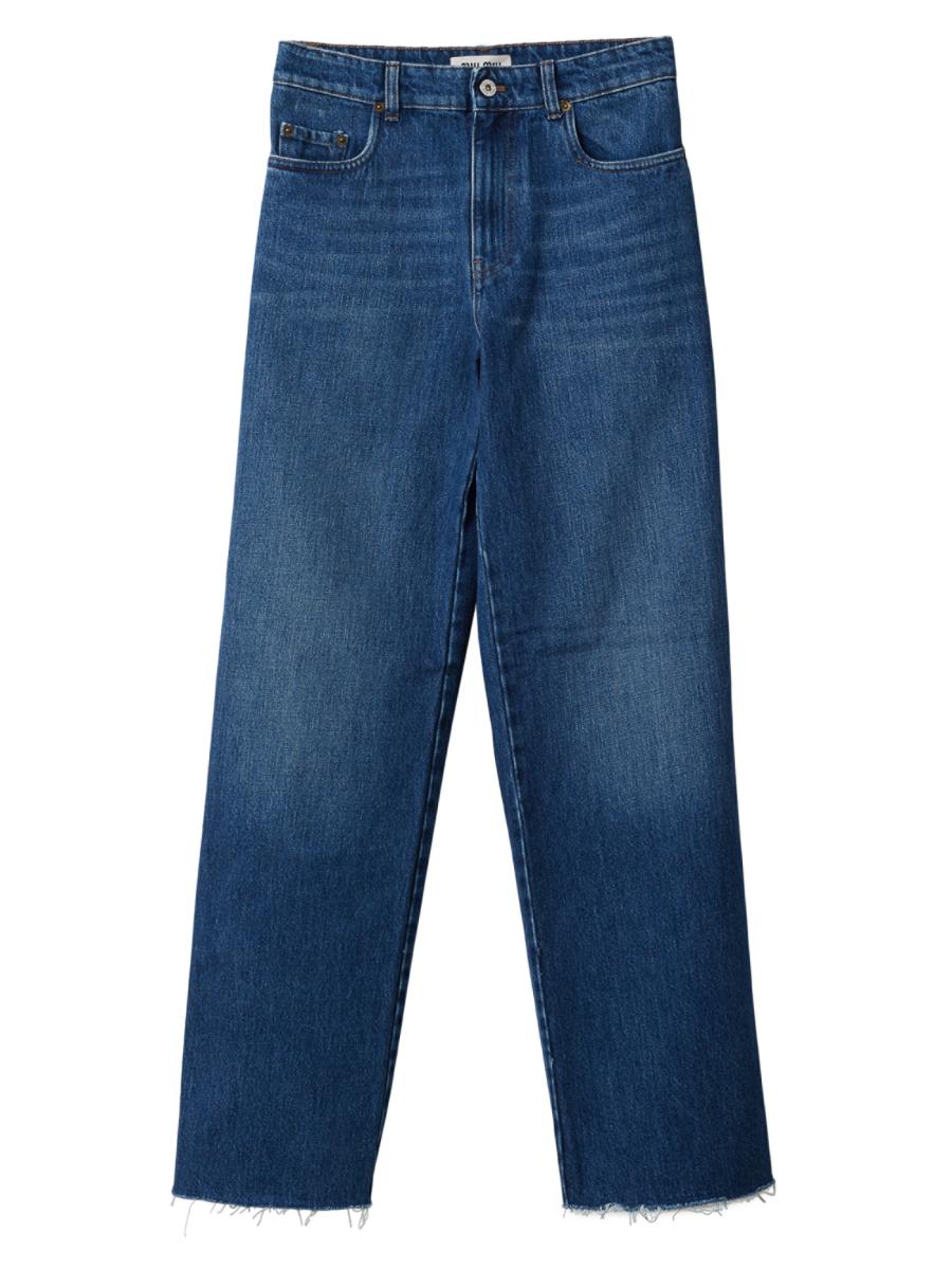 mois様 Miu Miu Five-Pocket Denim Jeans | Saks Fifth Avenue