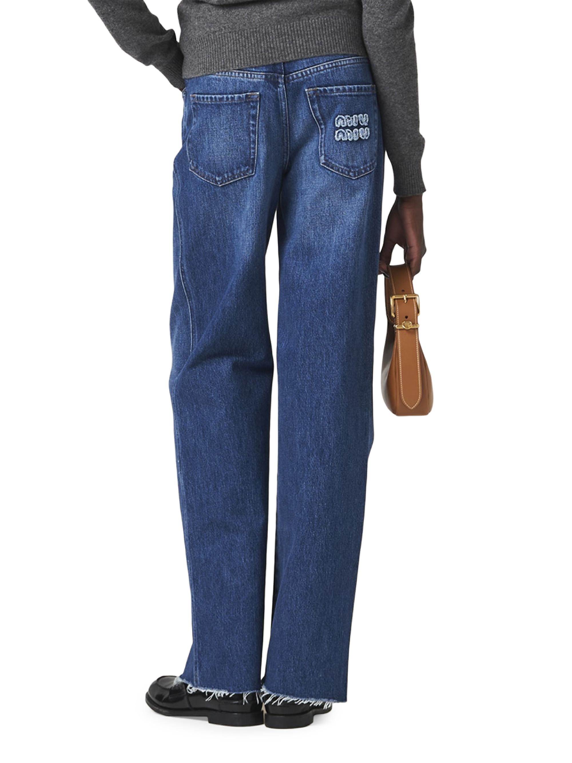 mois様 Miu Miu Five-Pocket Denim Jeans | Saks Fifth Avenue
