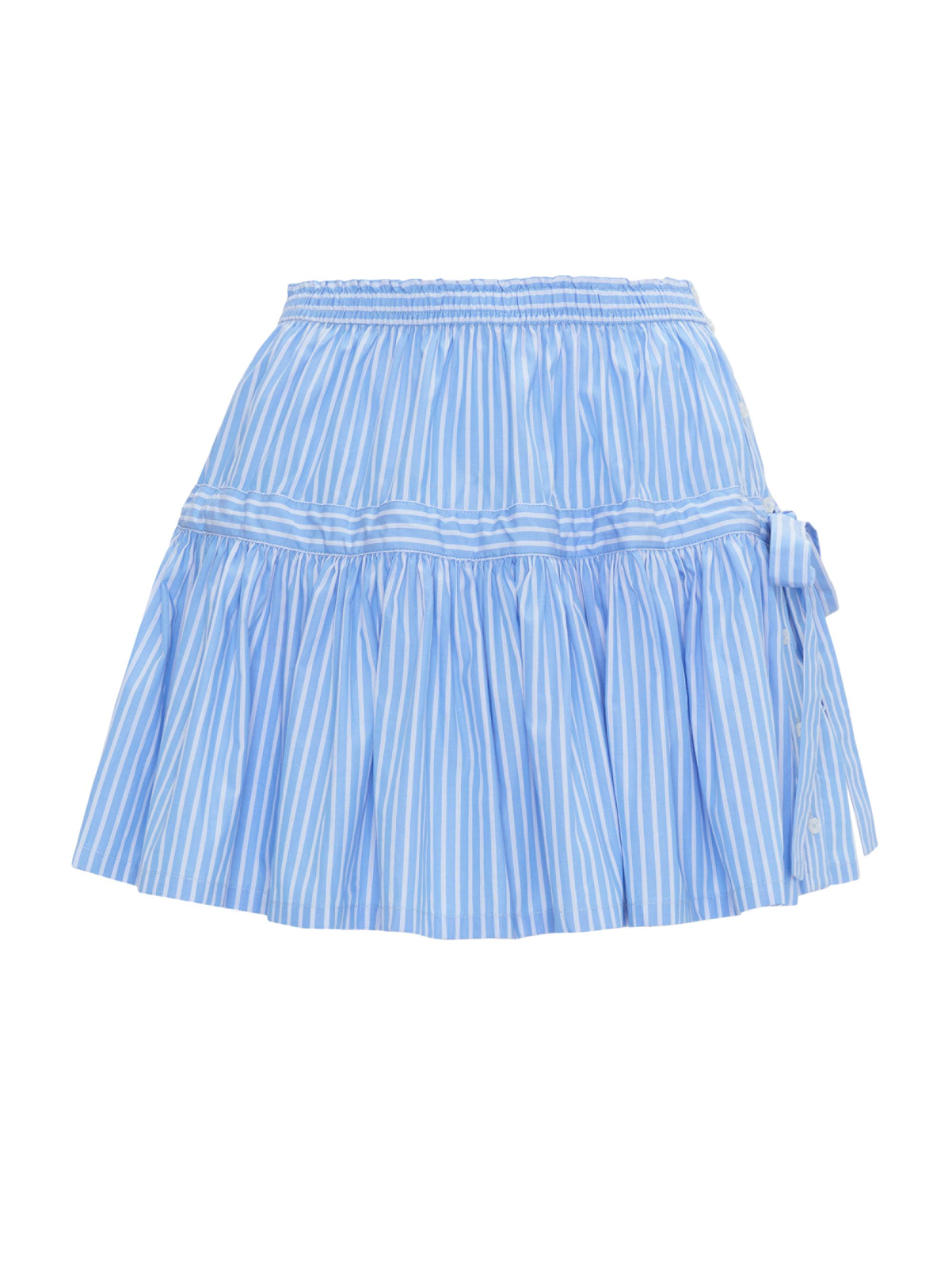 Hill House Home Women's The Chelsea Skirt - Blue Stripe
