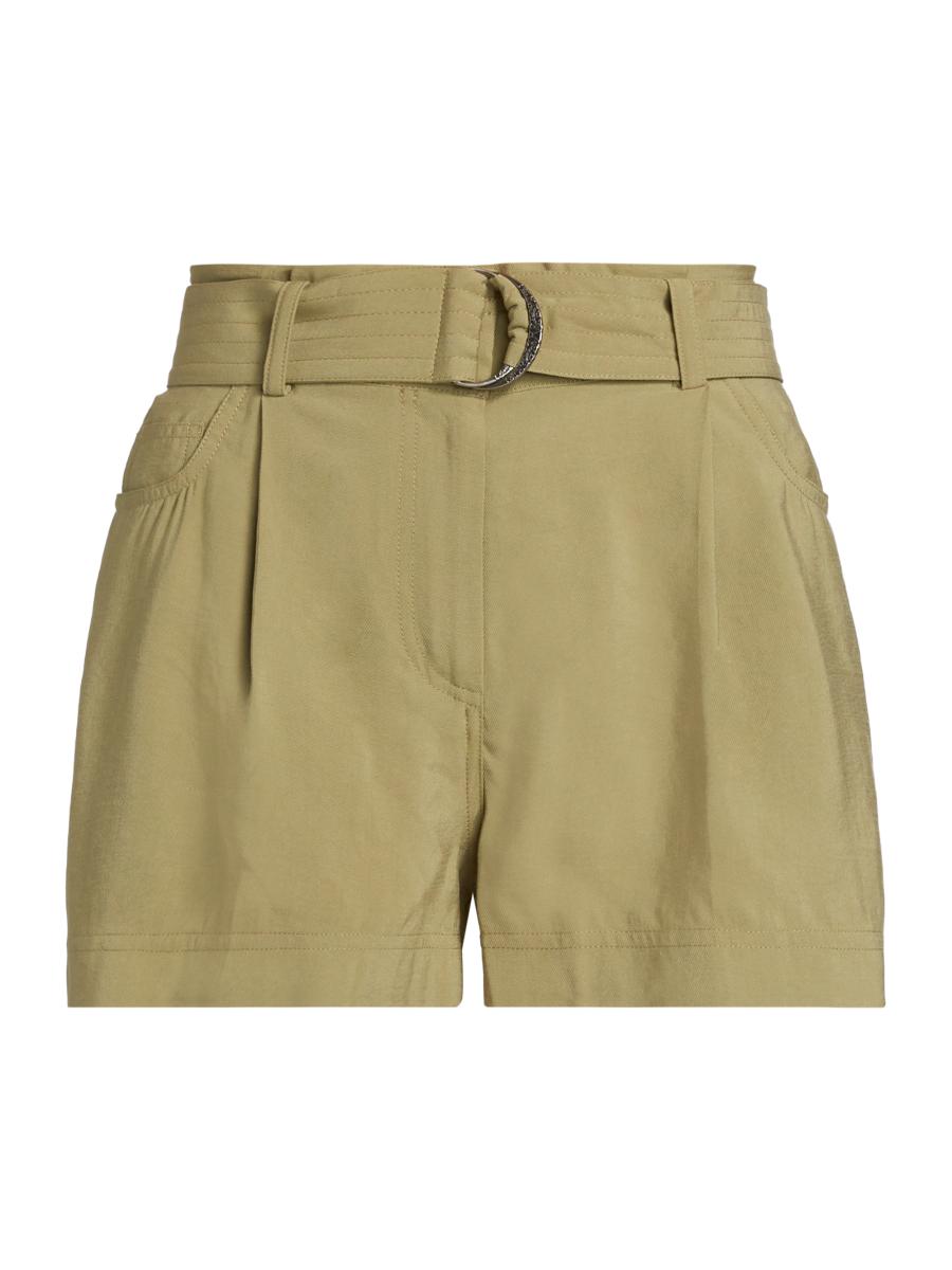 Ba&sh Women's Demie Belted Pleated-front Shorts In Brown