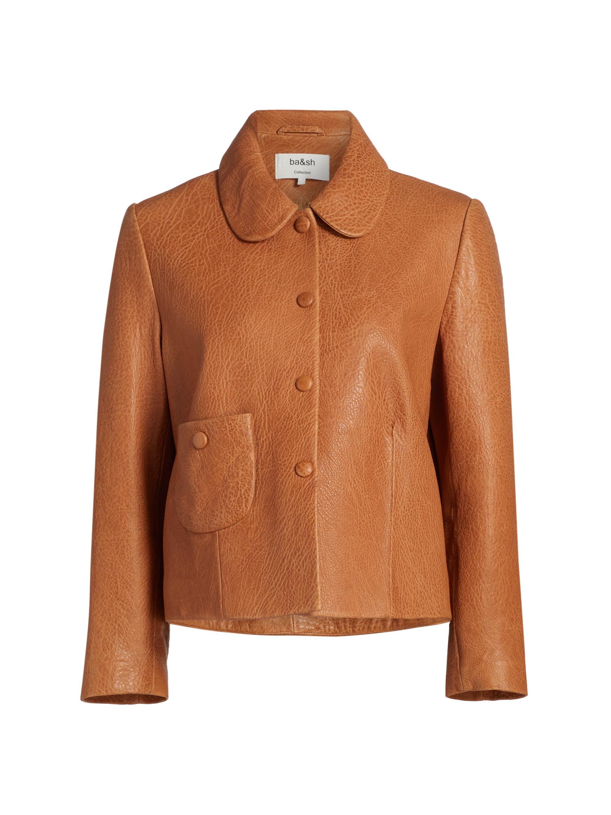 ba & sh Women's Bilos Leather Jacket - Caramel