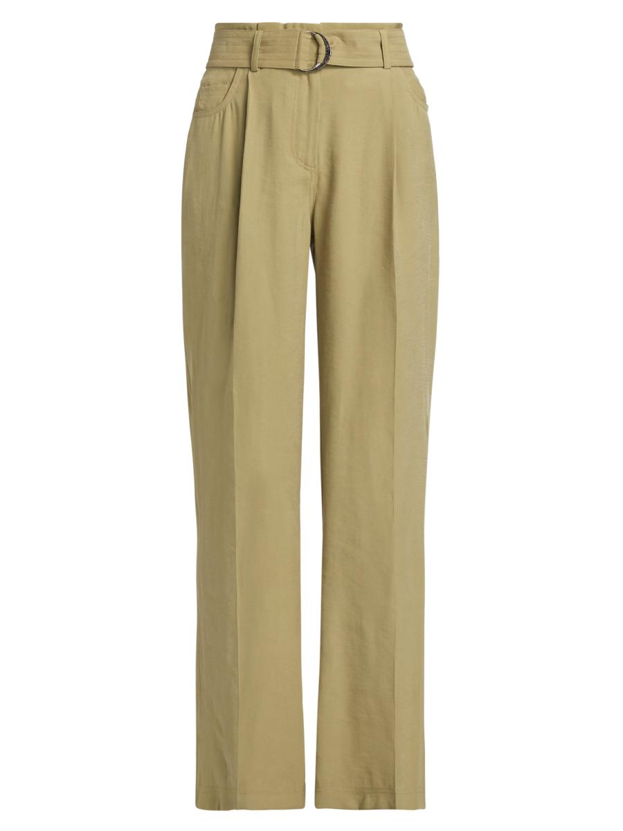 Ba&sh Women's Dola Belted Pleated-front Pants In Brown