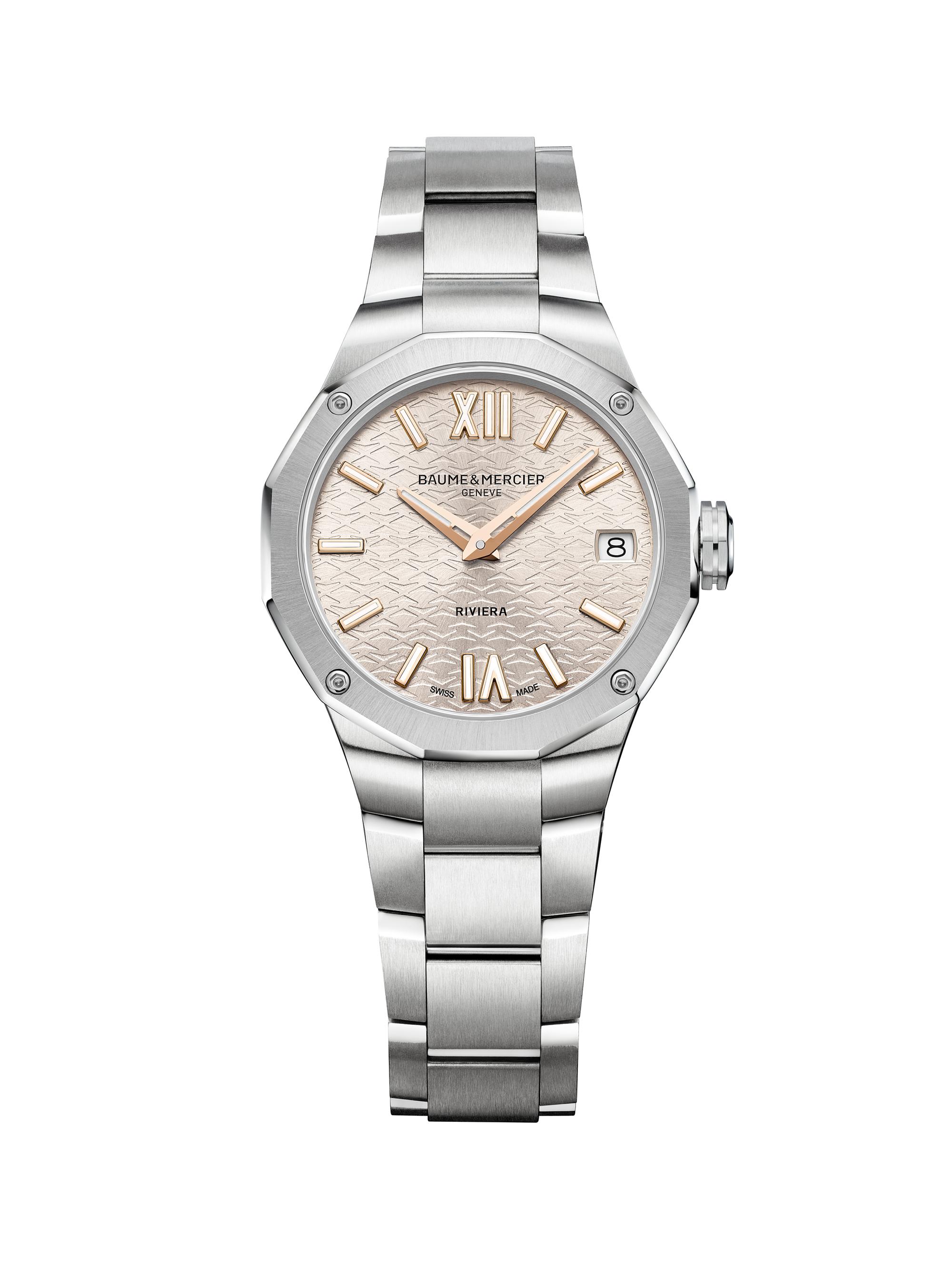Baume & Mercier Women's Riviera Warm Silver Stainless Steel Watch/33MM - Stainless Steel
