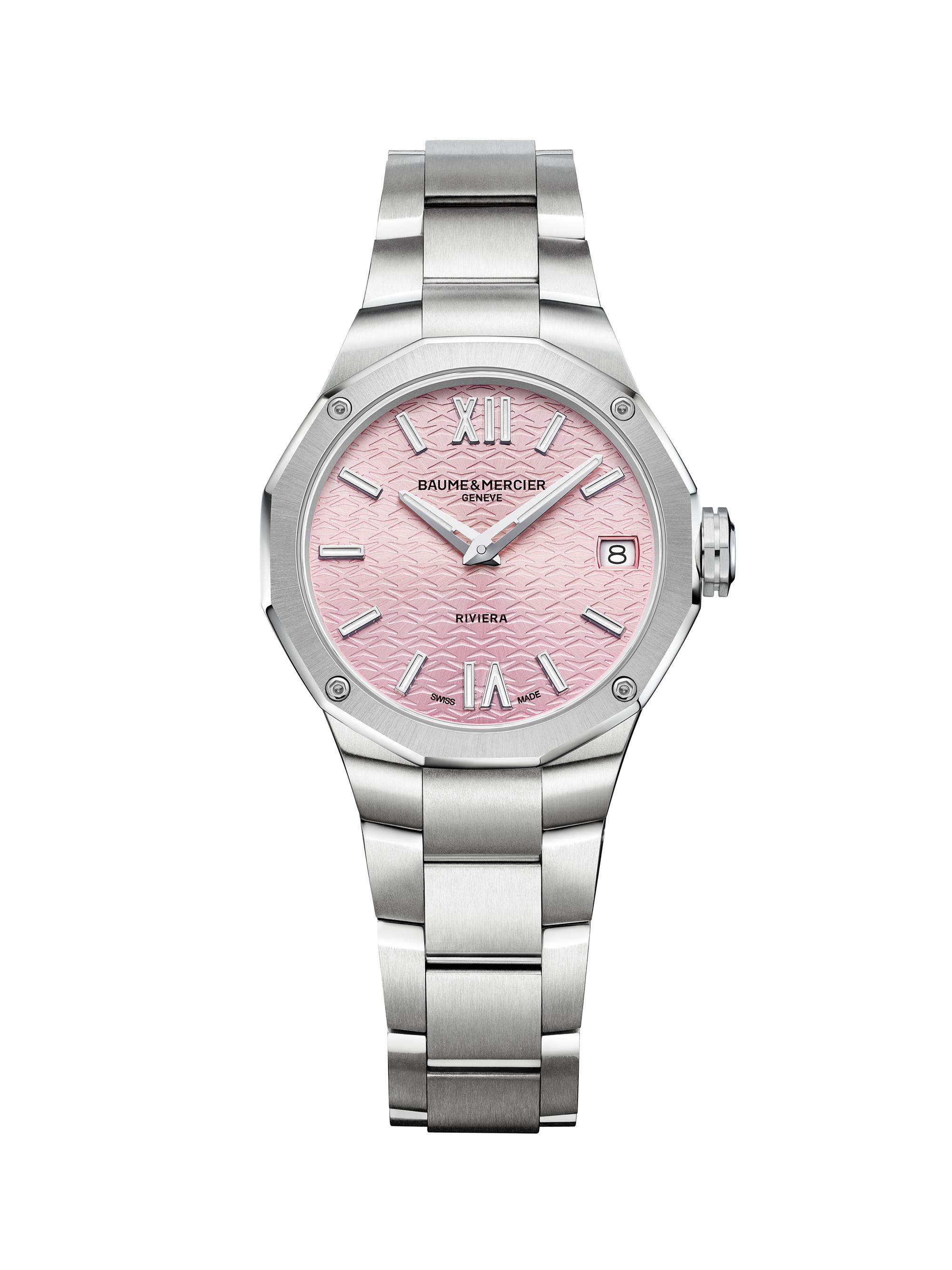 Baume & Mercier Women's Riviera Pink Stainless Steel Watch/33MM - Stainless Steel