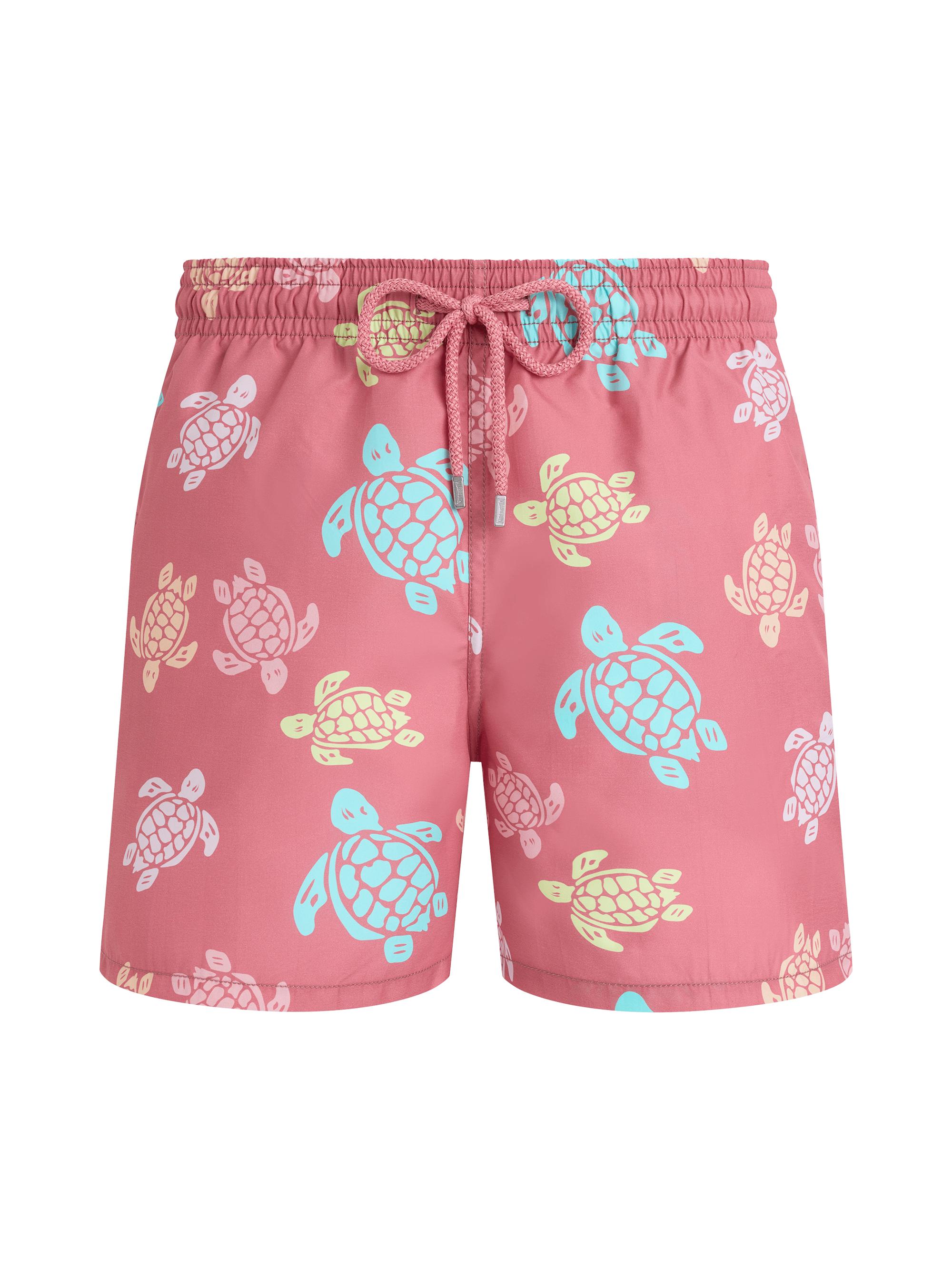 Vilebrequin Men's Tortues Multicolores Printed Swim Shorts - Boudoir