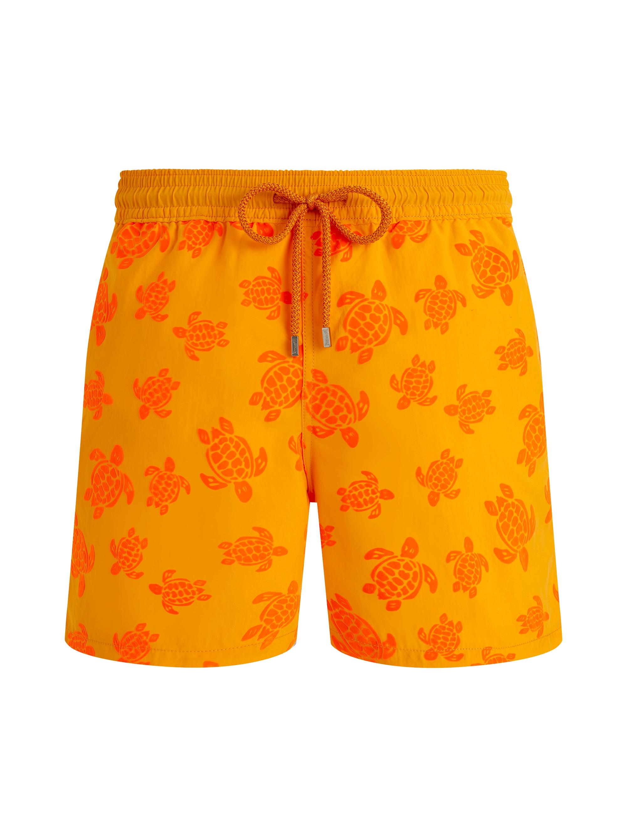 Vilebrequin Men's Flocked Rondes Des Tortues Swim Shorts - Mangue