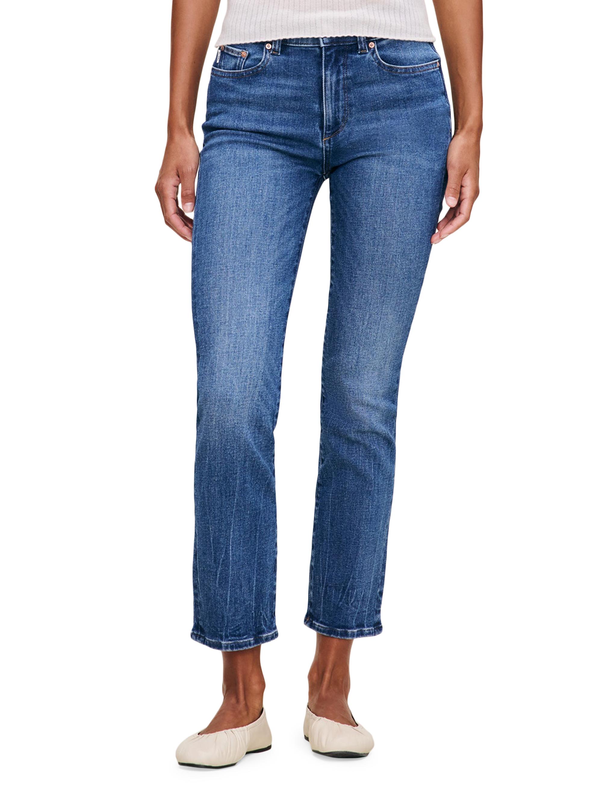 Mara Straight Mid Rise Instasculpt Ankle Jeans