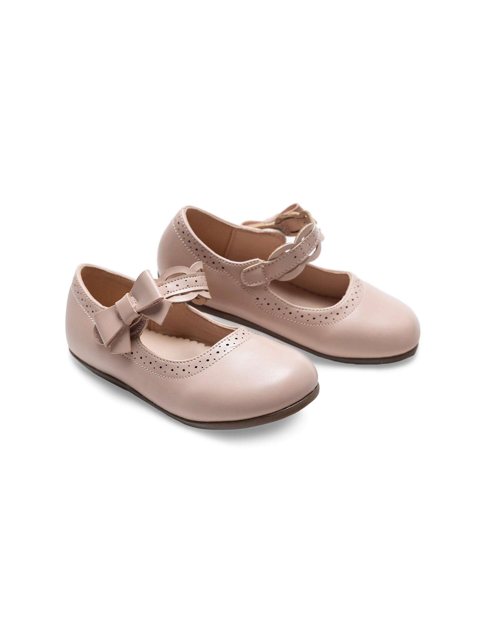 Tulleen Baby Girl's Ribbon Banded Flats - Pink 10 (Toddler)