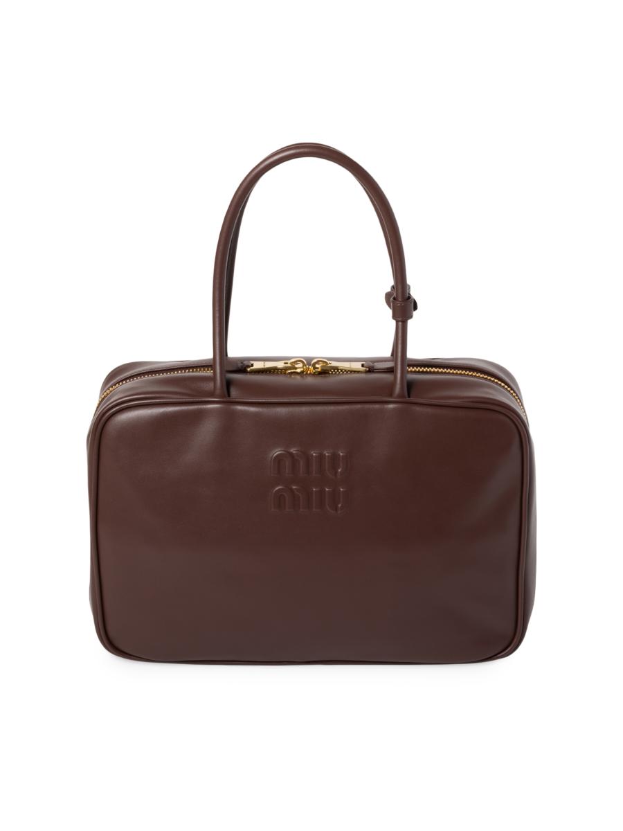 Miu Miu Leather Beau Shoulder Bag | Saks Fifth Avenue