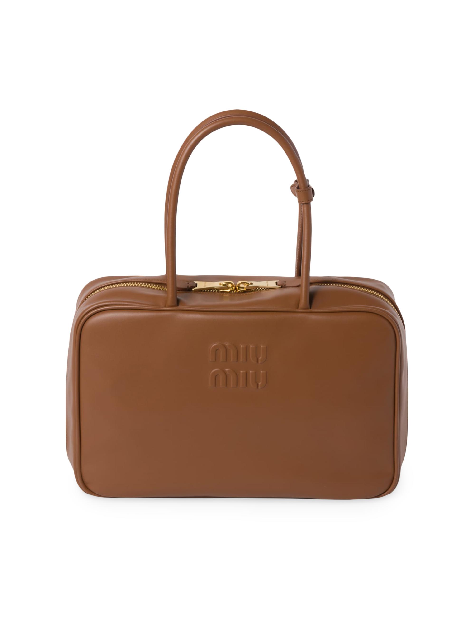 Miu Miu Women's Leather Beau Shoulder Bag - Brown