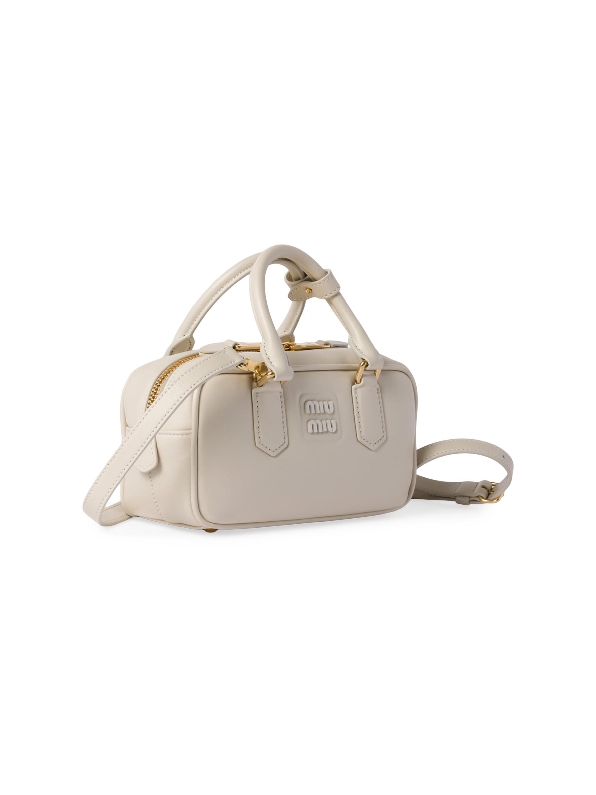 Miu Miu Arcadie Leather Top Handle Bag | Saks Fifth Avenue