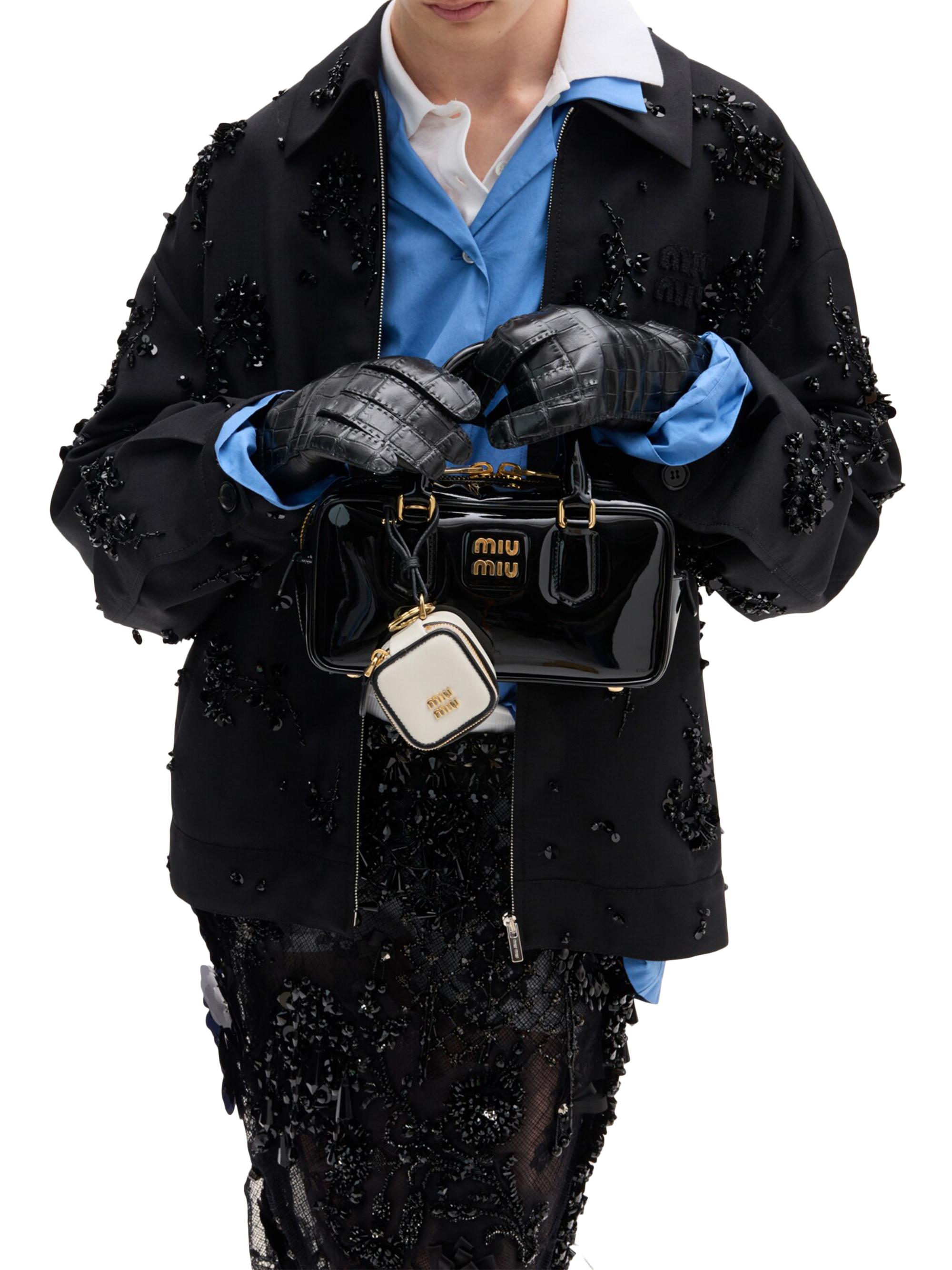 Miu Miu Arcadie Leather Top Handle Bag | Saks Fifth Avenue