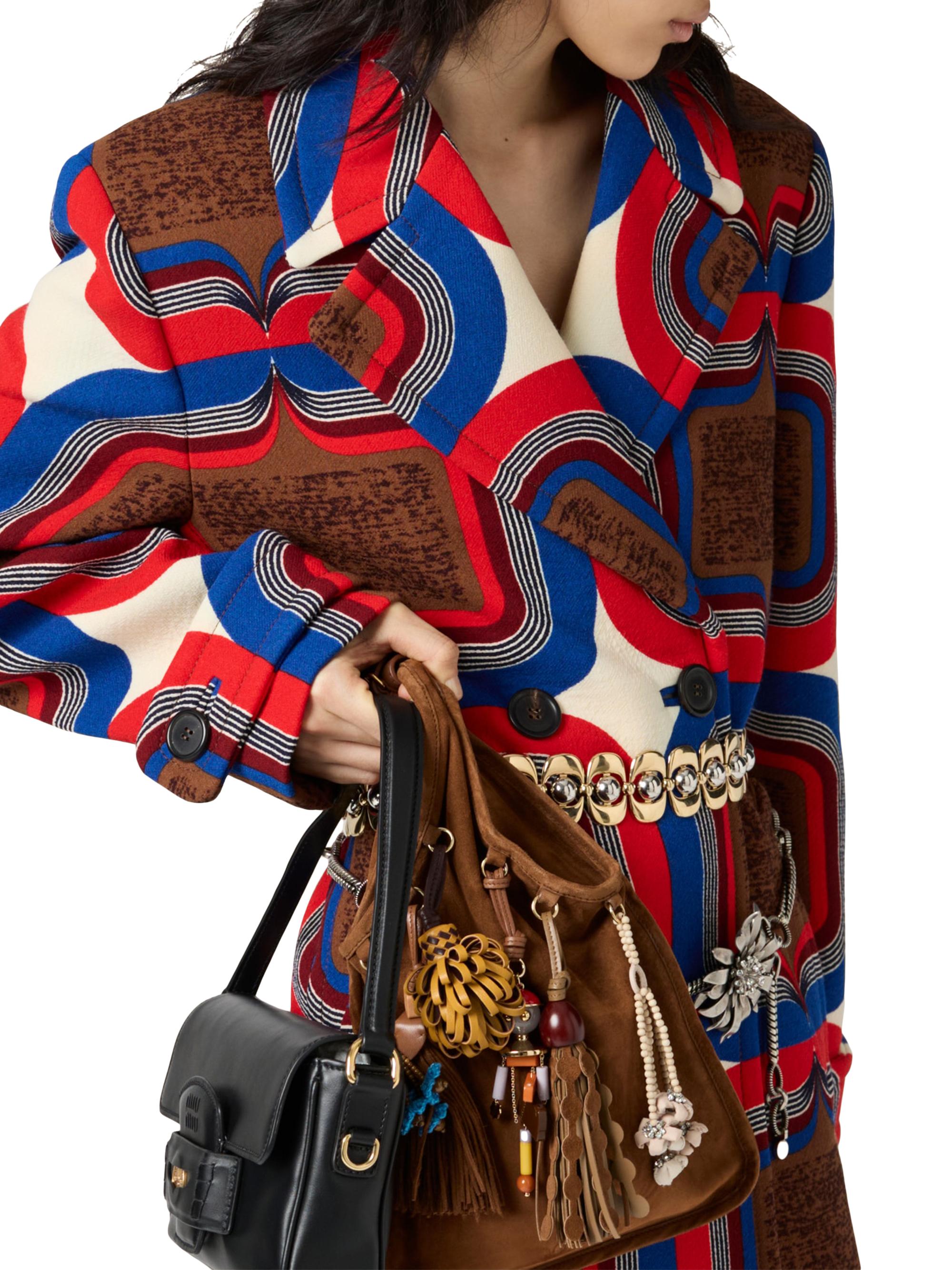 Miu Miu Suede Top Handle Bag with Trick | Saks Fifth Avenue