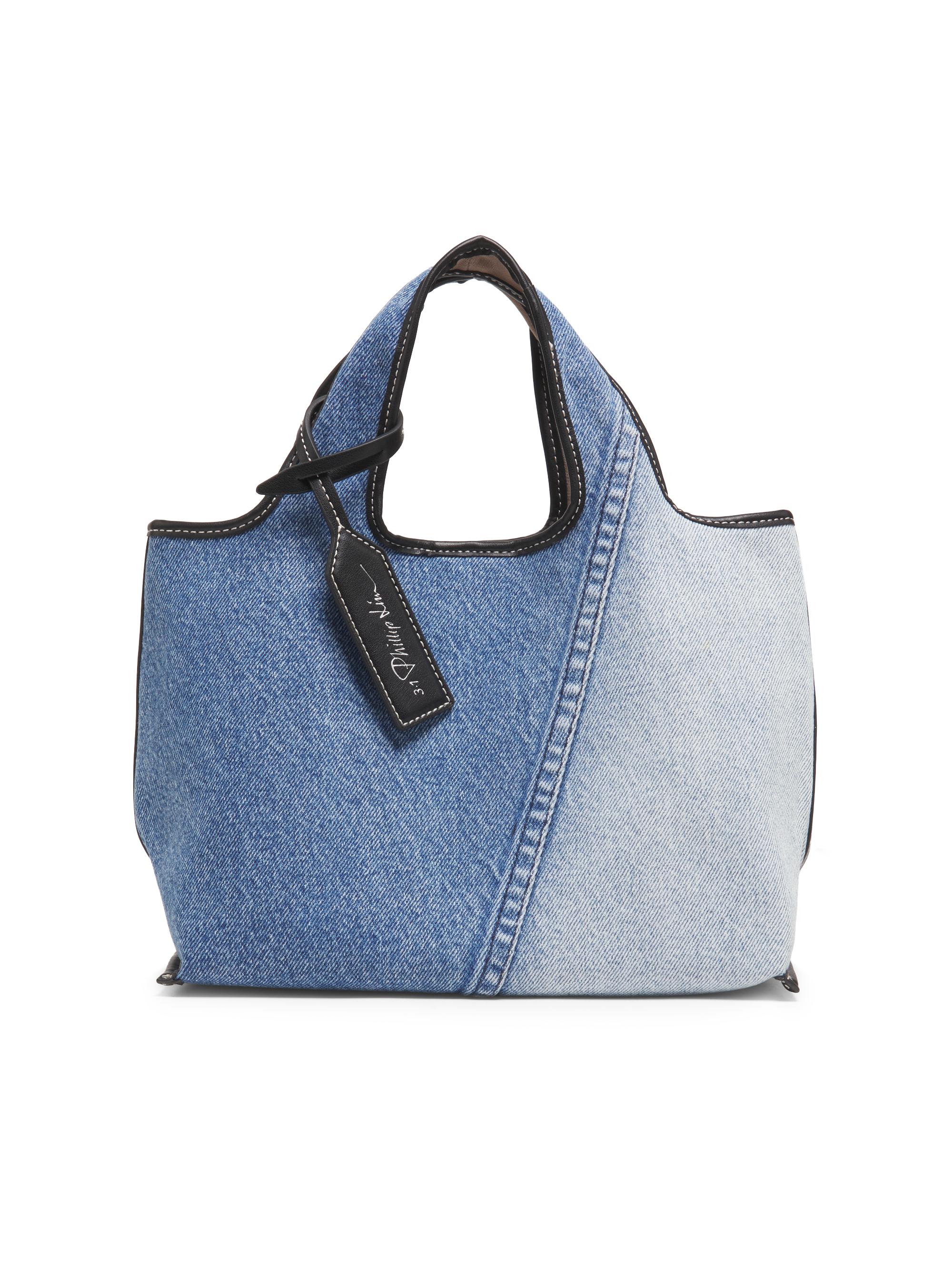 3.1 Phillip Lim Women's Mini Denim Market Tote Bag - Indigo