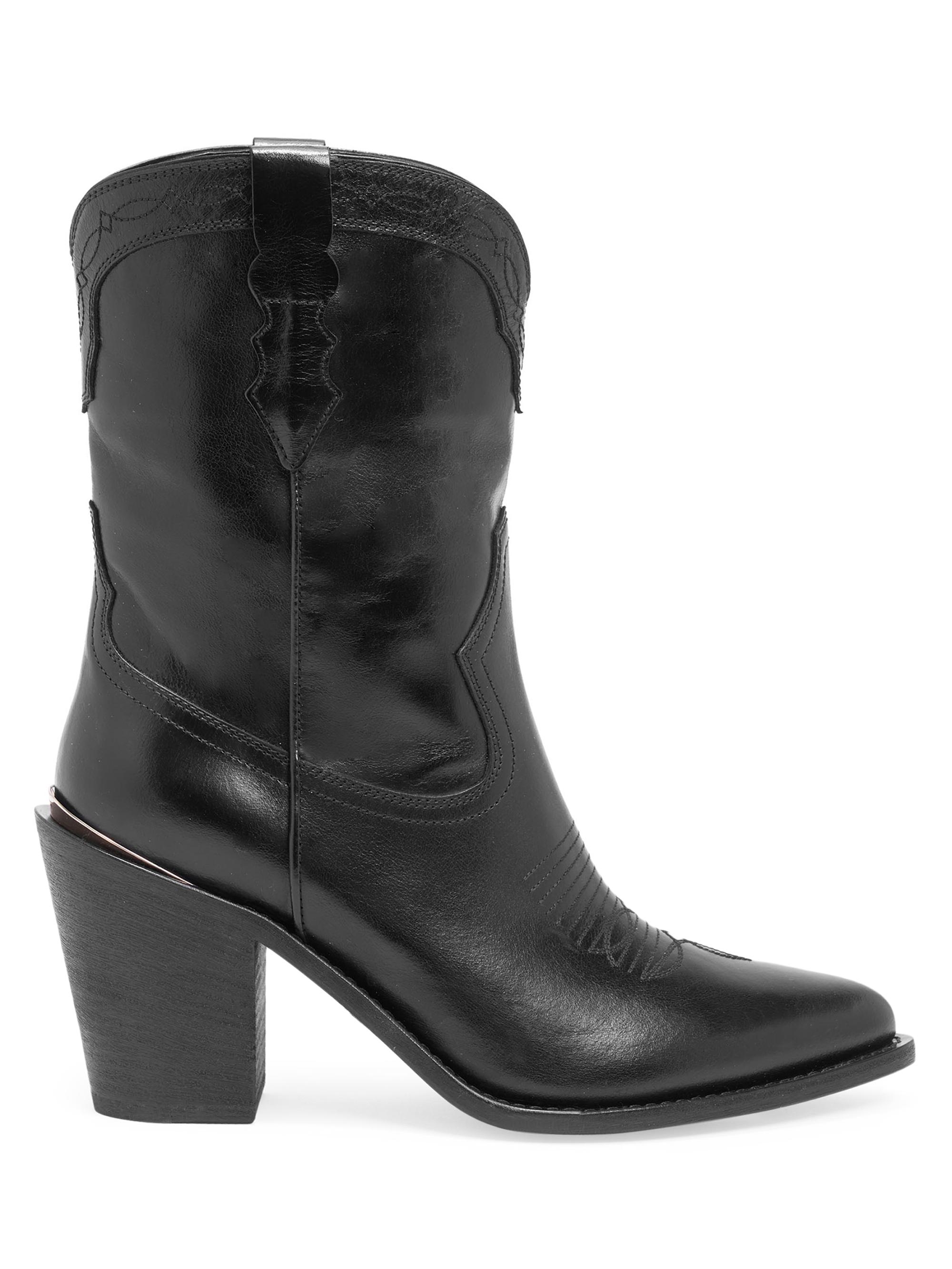Partlow Women's Sophie 90MM Leather Boots - Nero