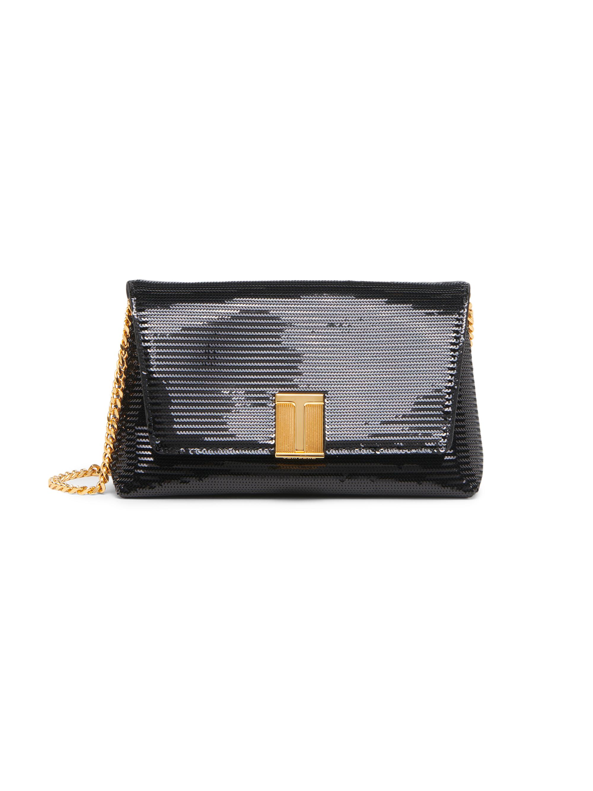 TOM FORD Women's Nobile Mini Sequined Shoulder Bag - Black