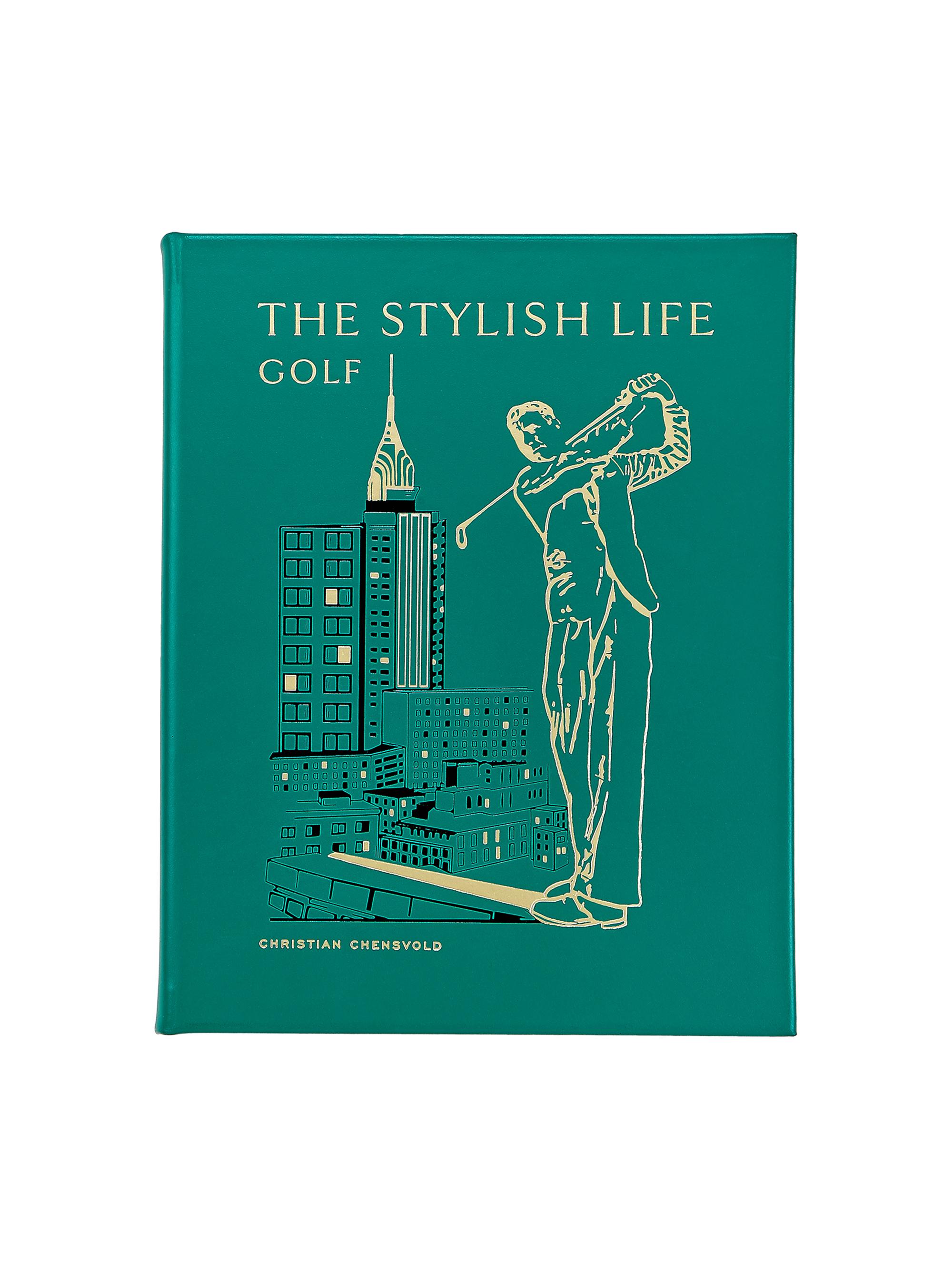 Graphic Image The Stylish Life Of Golf Leather Bound Book - Green