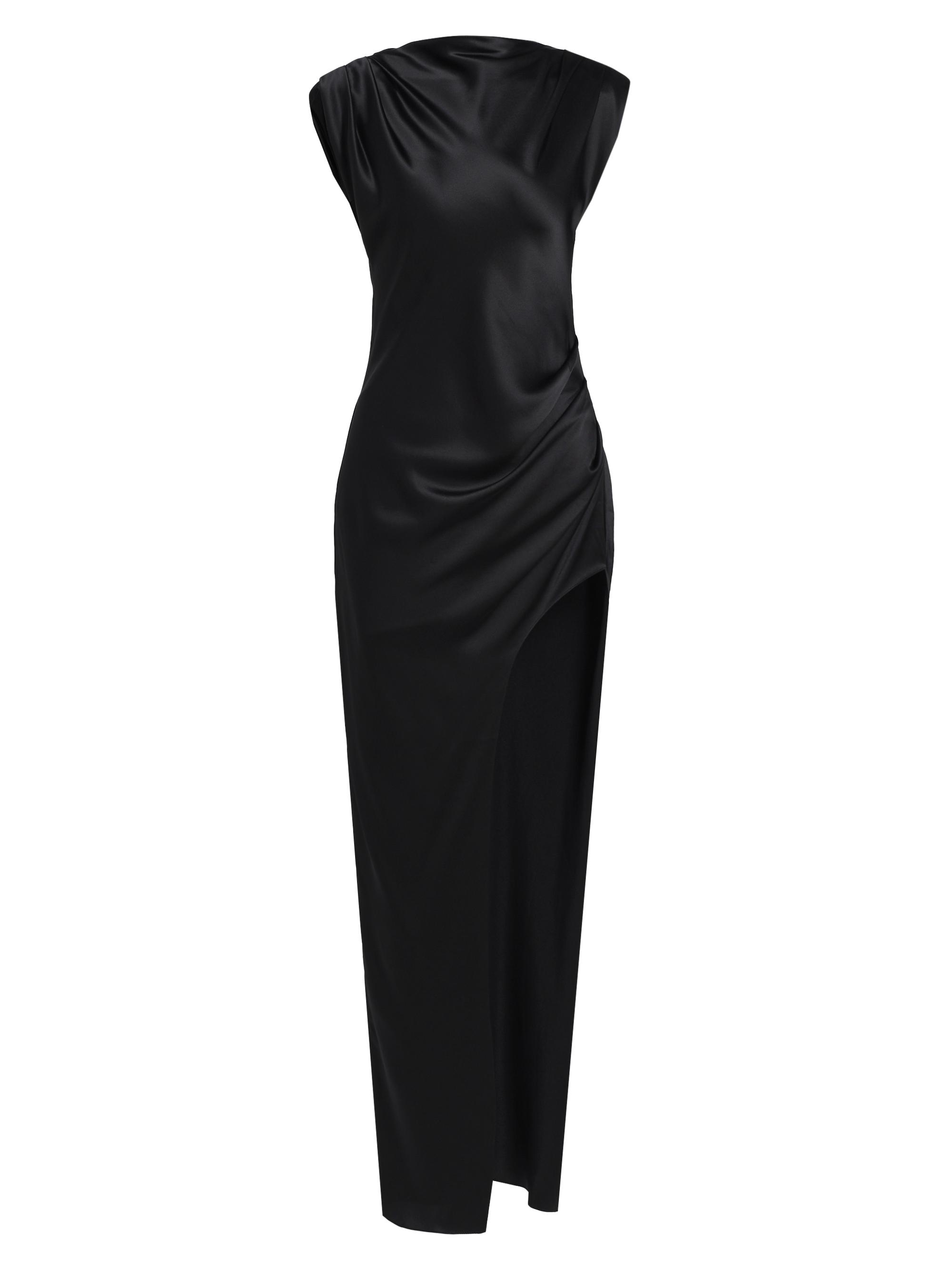 Amanda Uprichard Biella Ruched Silk Maxi Dress | Saks Fifth Avenue
