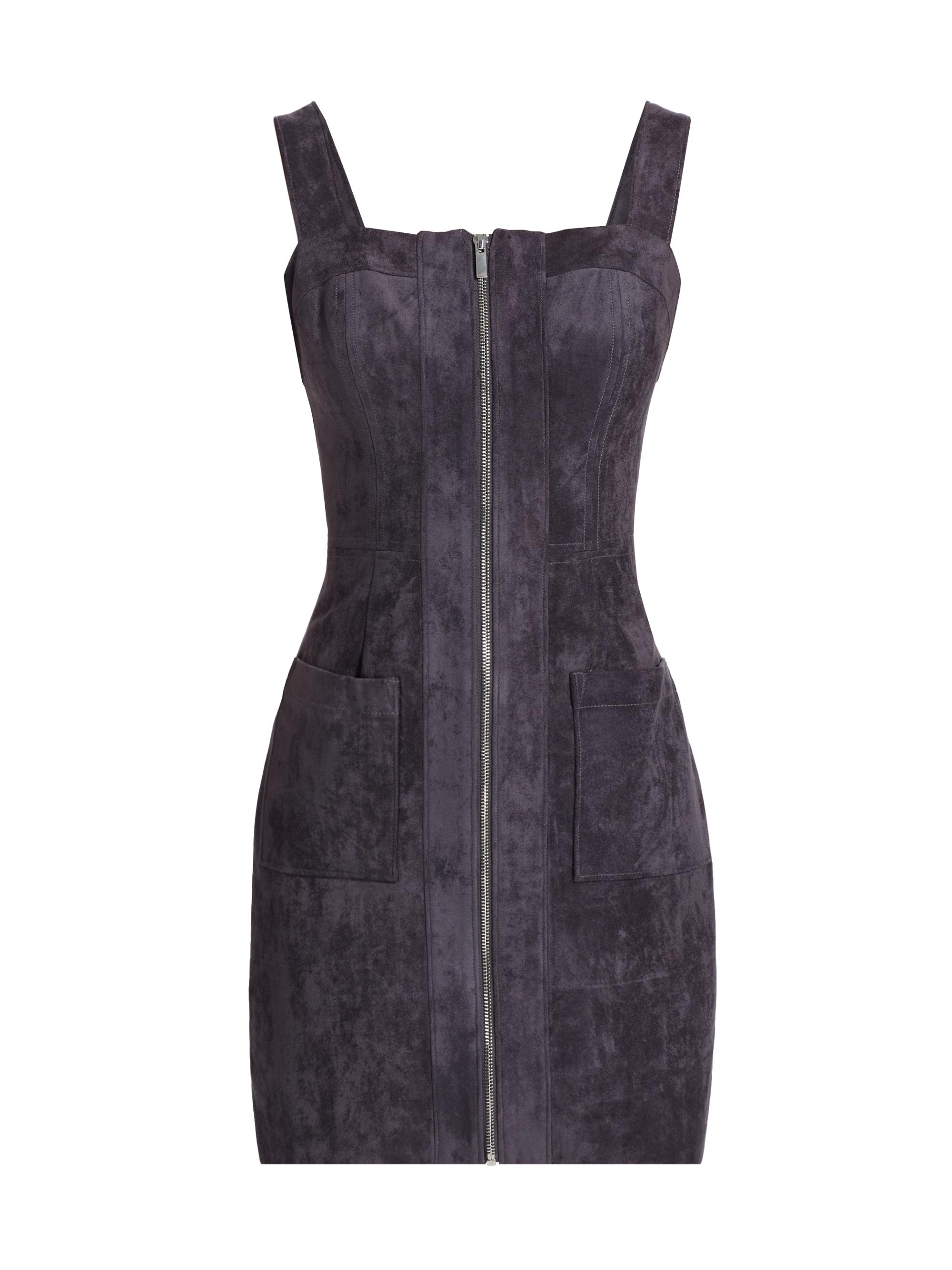Amanda Uprichard Women's Becker Faux Suede Minidress - Graphite Print