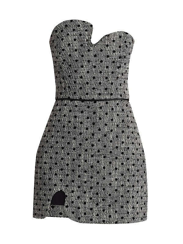 knee length dresses for ladies Strapless Puzzle Mini Dress in Cocoa | Party Mini Dress