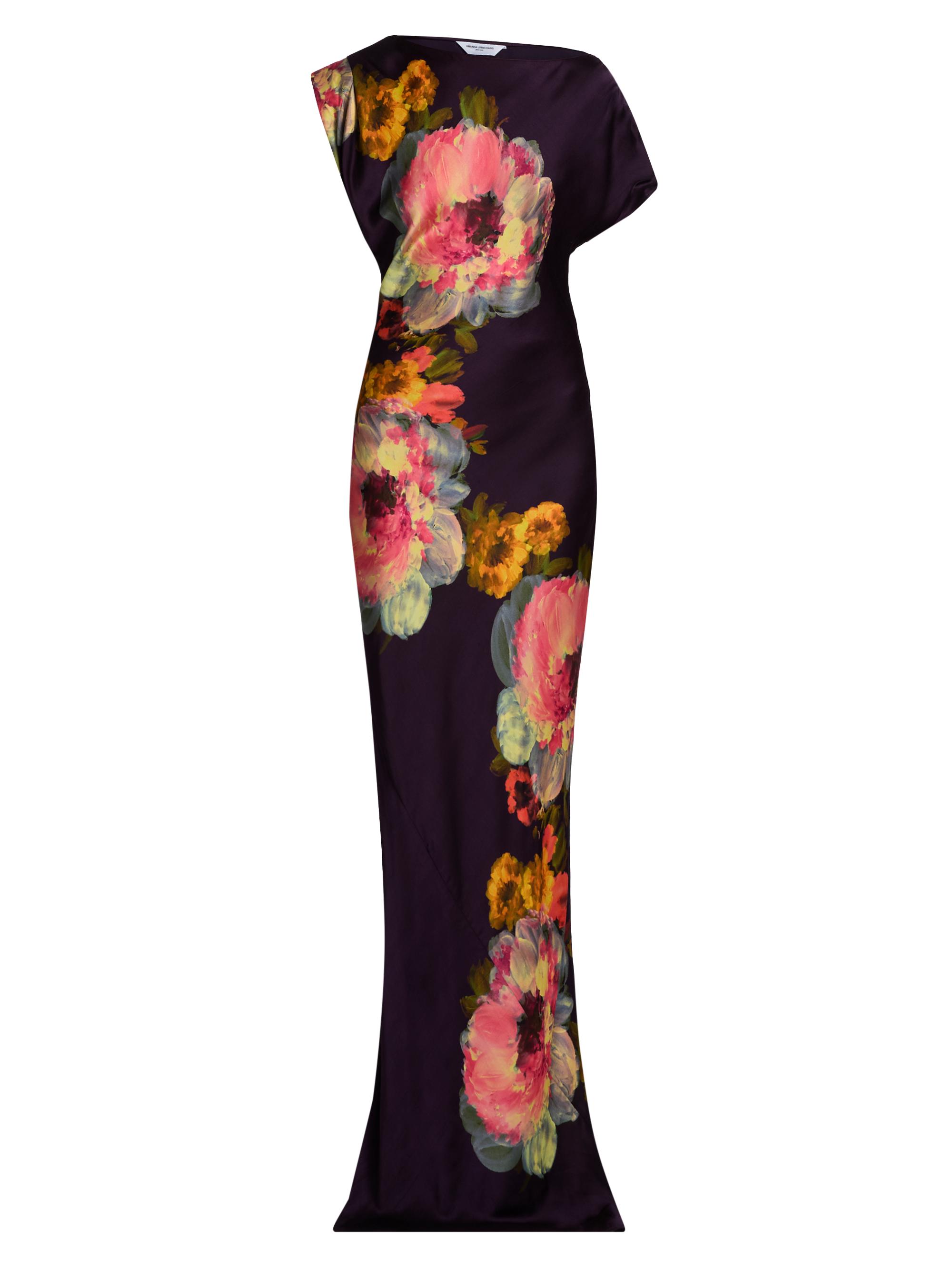 Amanda Uprichard Women's Elroy Floral Bias-Cut Maxi Dress - Midnight Print