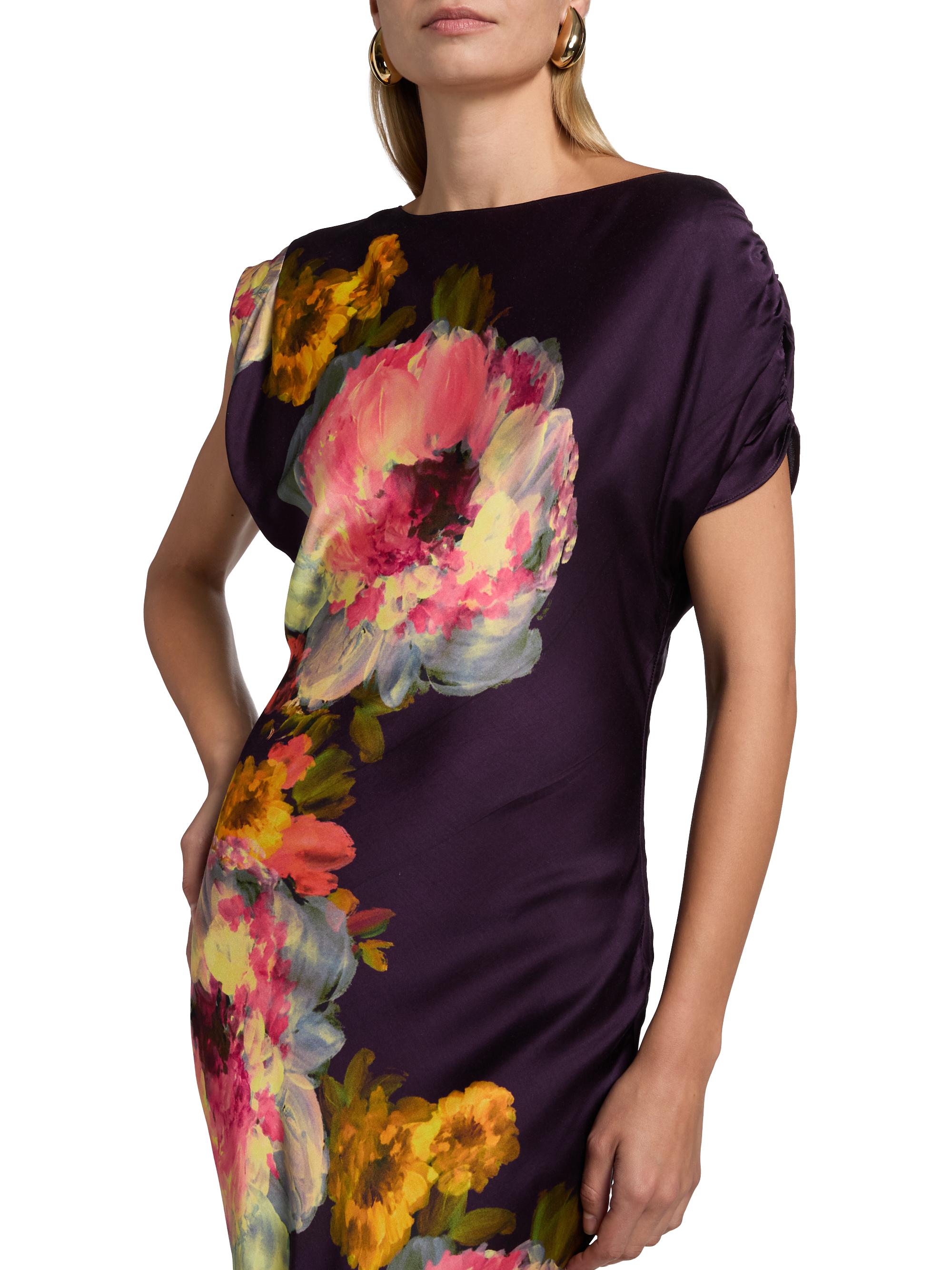 Amanda Uprichard Elroy Floral Bias-Cut Maxi Dress | Saks Fifth Avenue