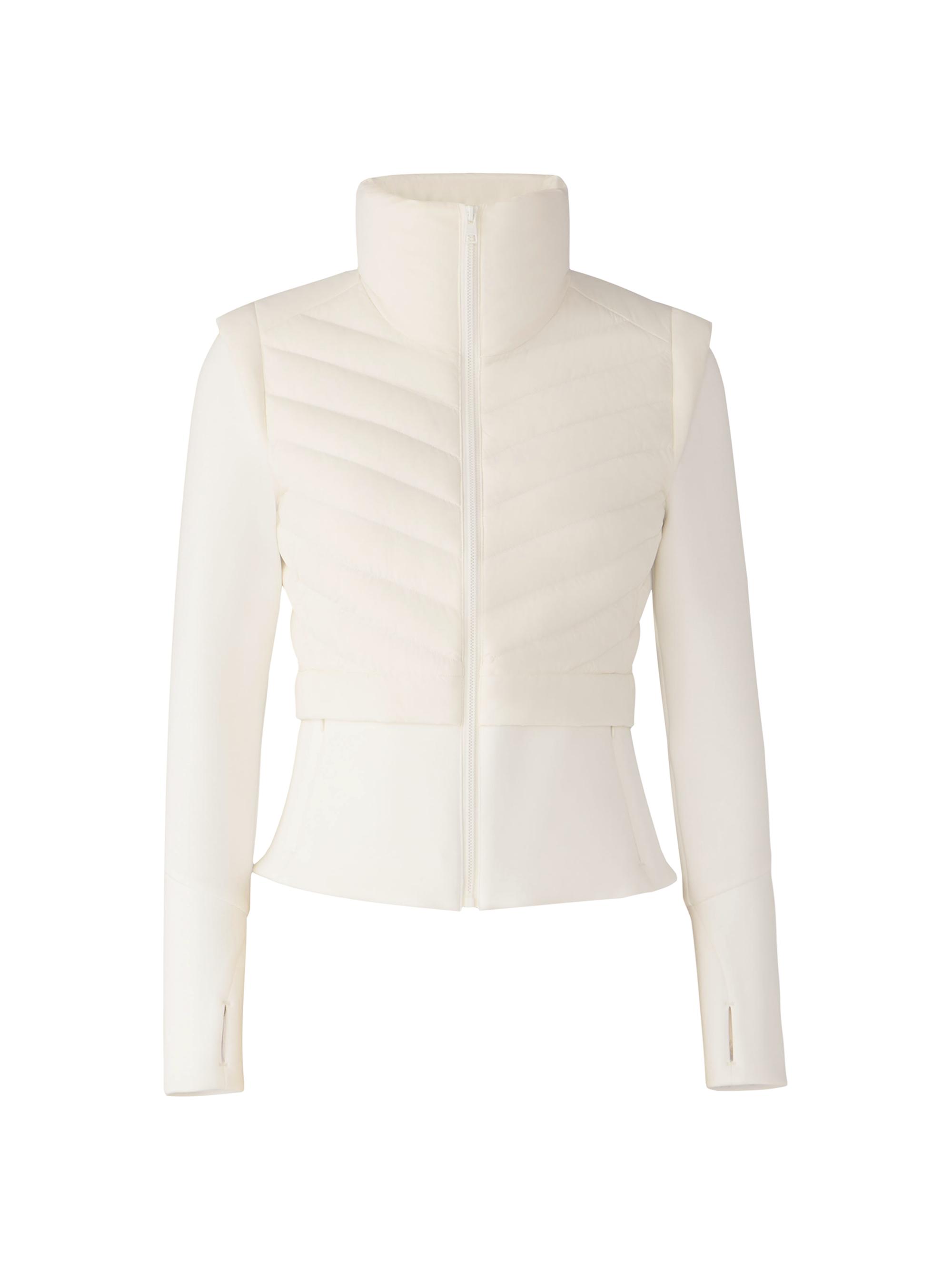 Soia & Kyo Women's Miriam Chevron Quilted Jacket - Powder