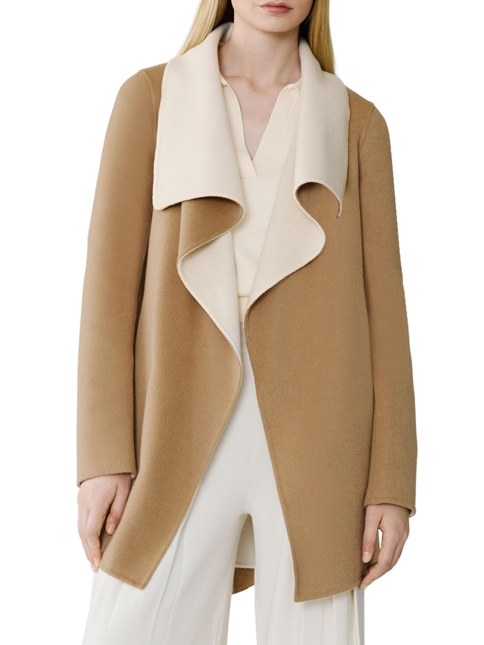 Soia & Kyo Women's Bridgette Relaxed-Fit Wool-Blend Wrap Coat - Pink Treat