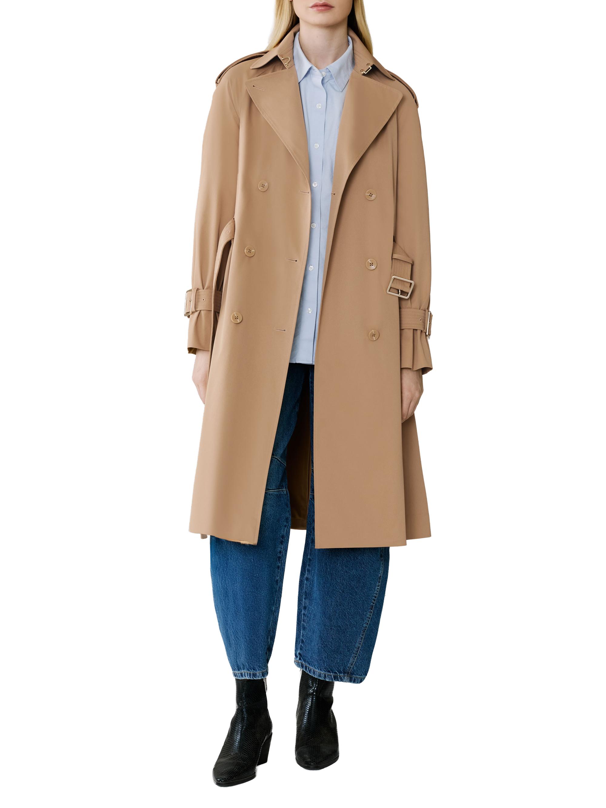 Soia & Kyo Women's Becky Relaxed-Fit Double-Breasted Coat - Teak