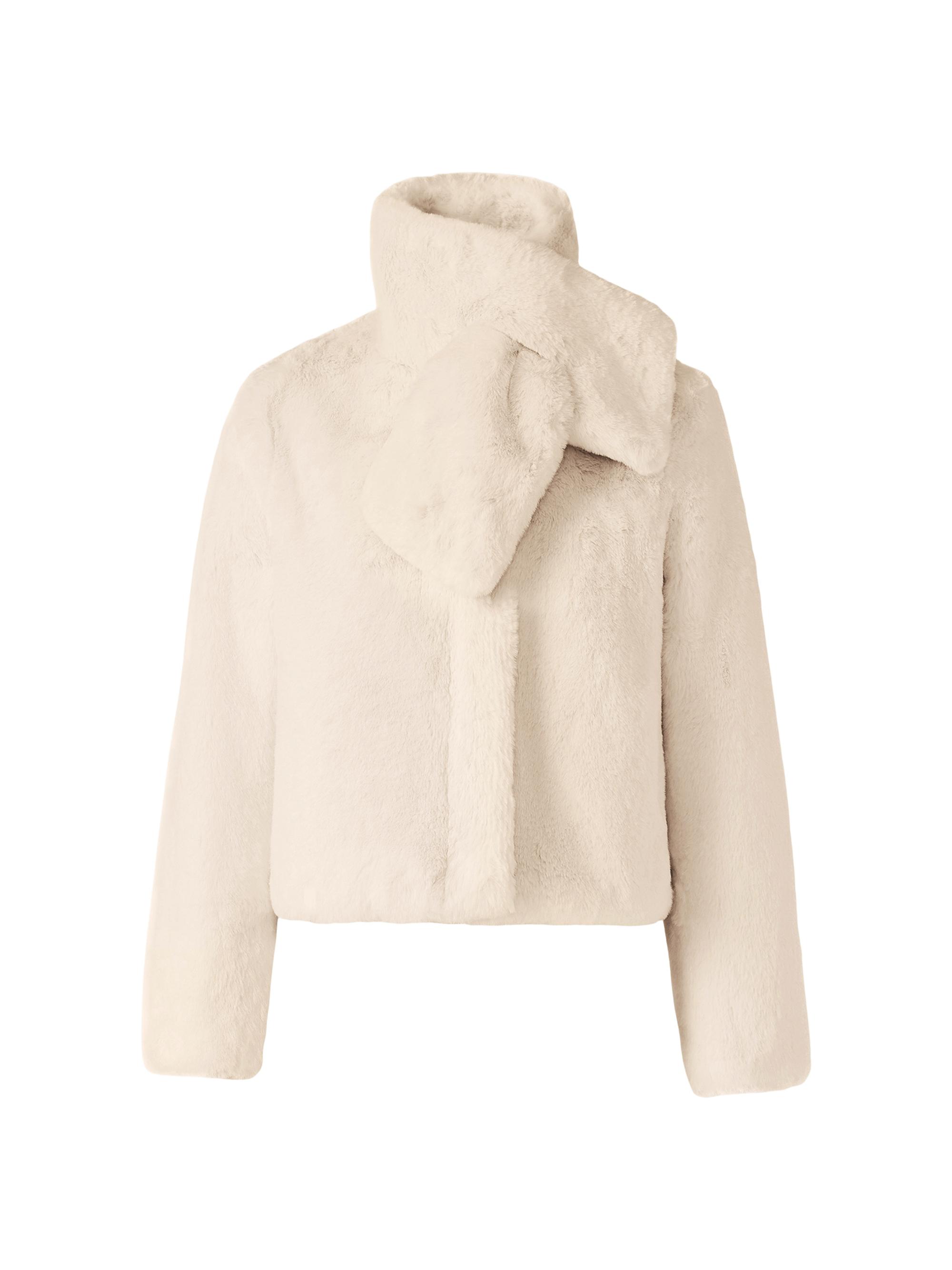 Soia & Kyo Women's Kendell Faux Fur Scarf Jacket - Powder