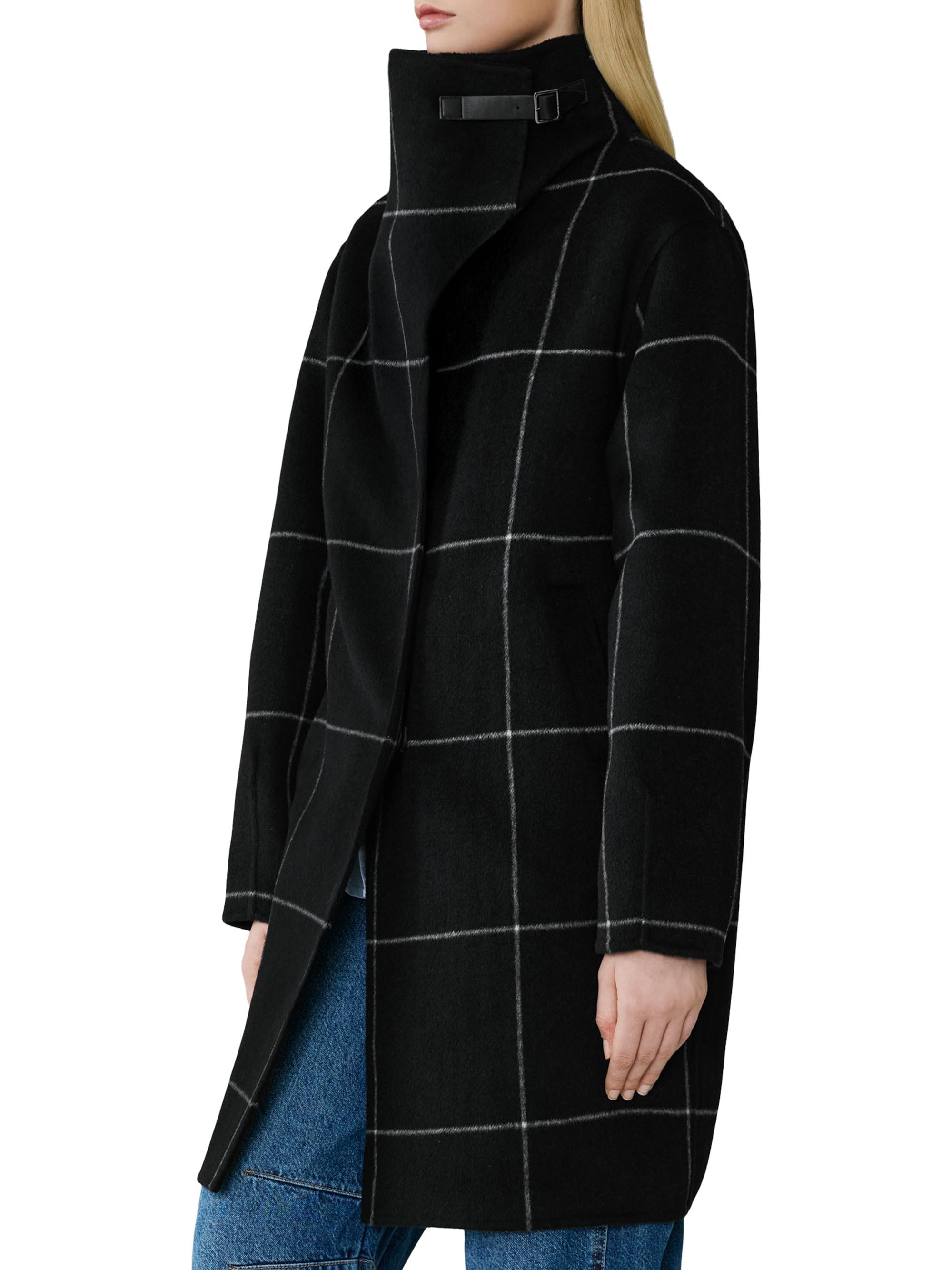 Soia & Kyo Jackie Grid Wool-Blend Coat | Saks Fifth Avenue