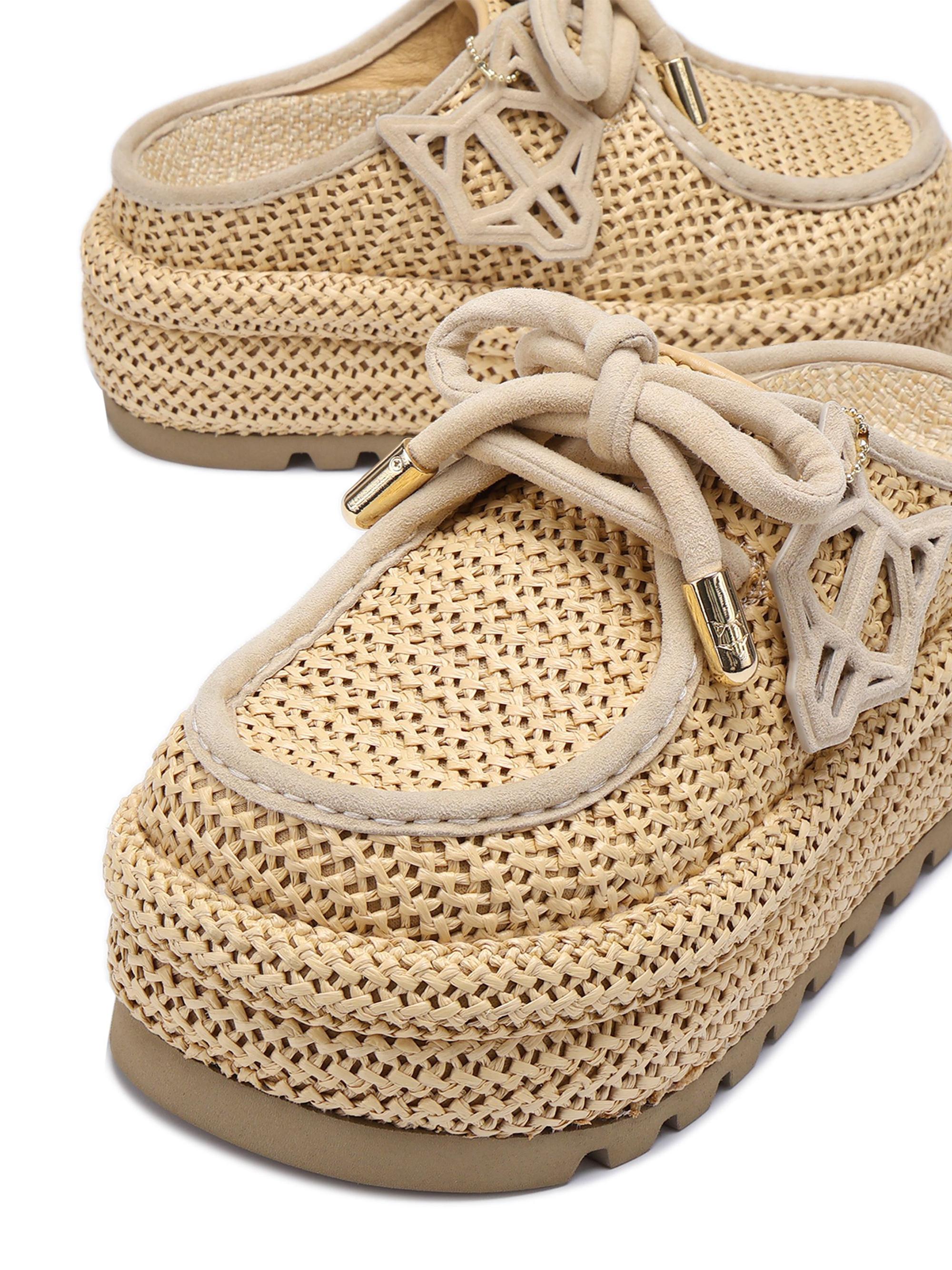 floow様オーダー品 Naked Wolfe Blizzard Rafia Slip-Ons | Saks Fifth Avenue