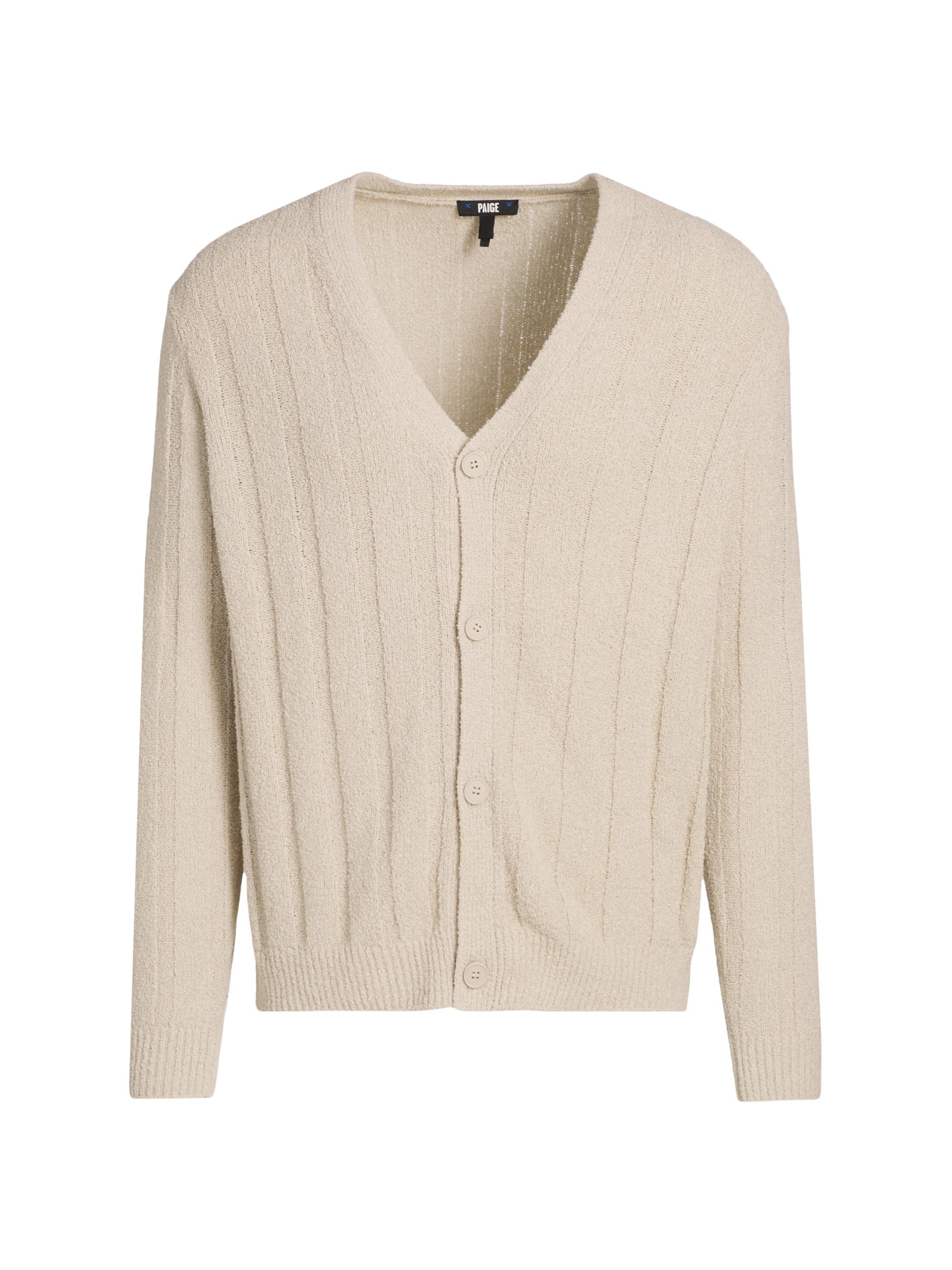 Paige Men's Renwick Textured Knit Cardigan - Tailwind