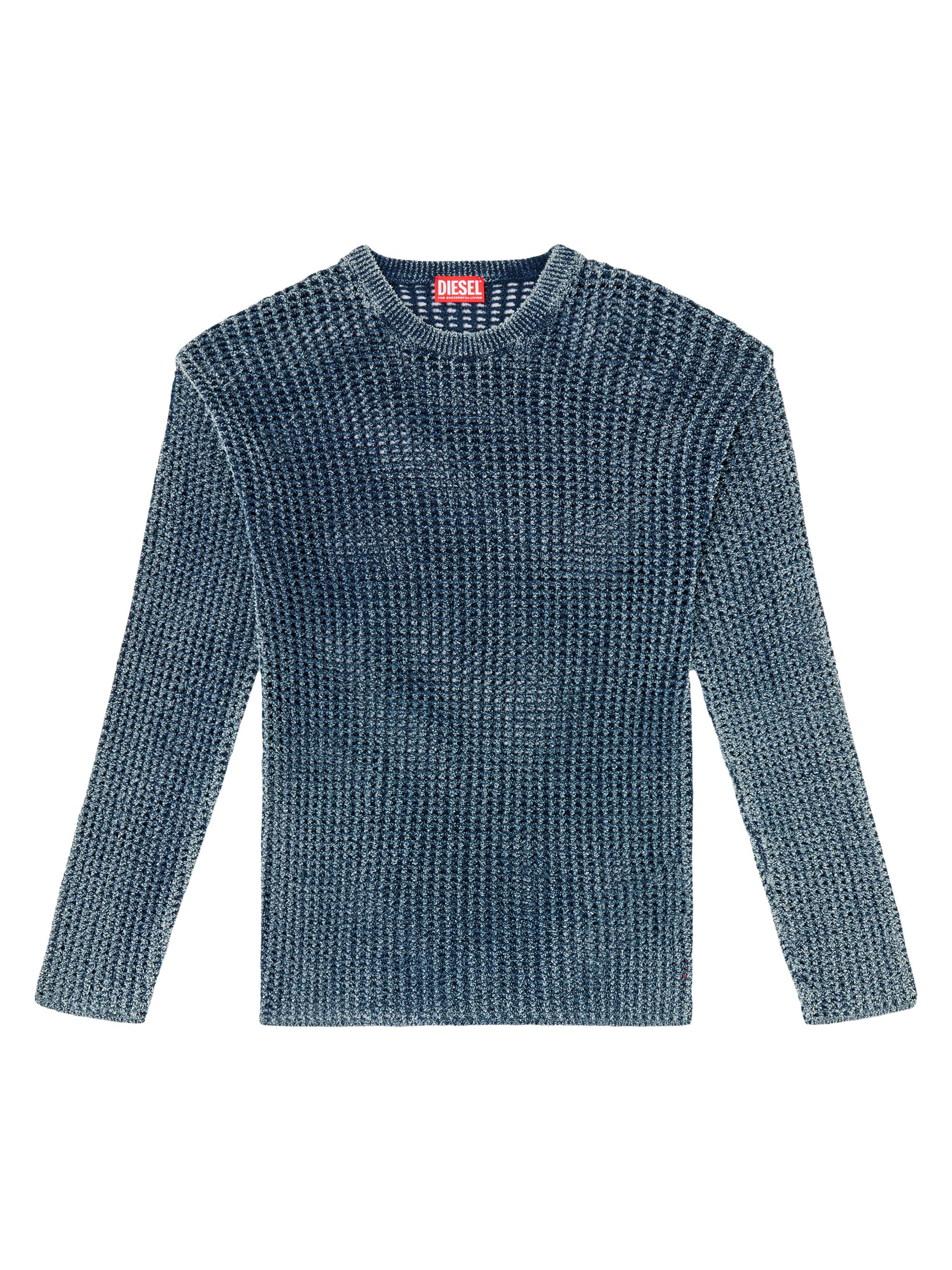 DIESEL リブセーター DIESEL（ディーゼル）の「メンズ ニット リブ ジップデザイン（ニット