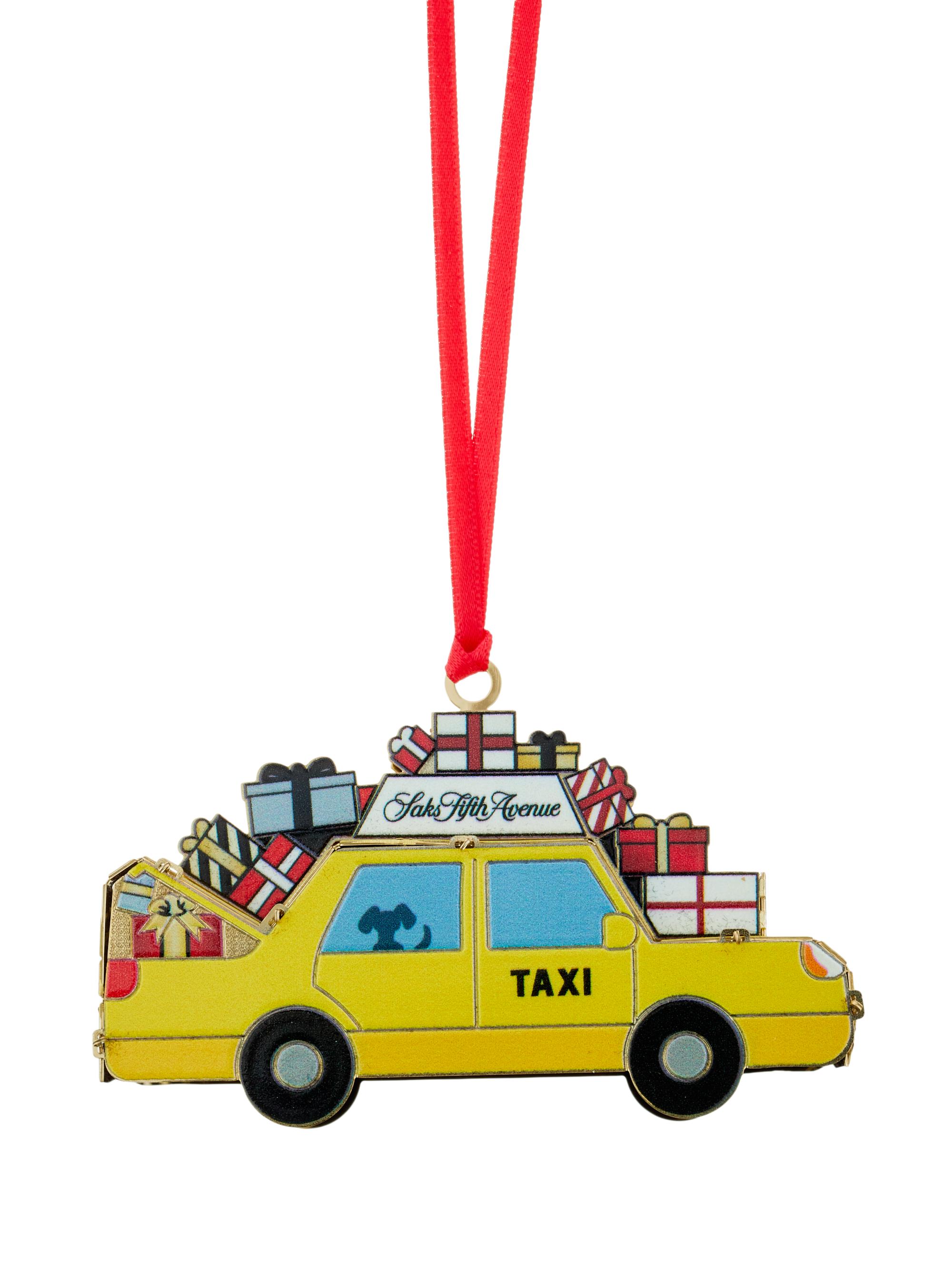 Michael Storrings 24K Goldplated Taxi Ornament