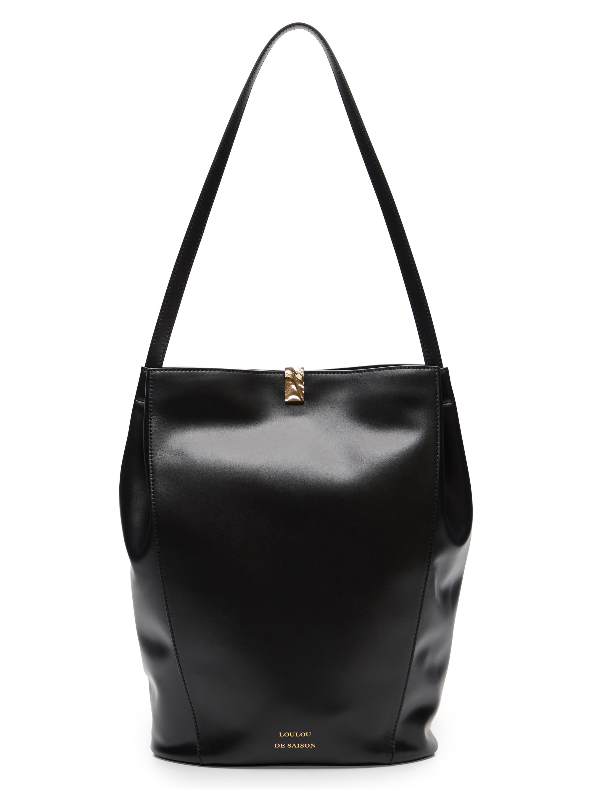 Loulou de Saison Women's Daya Leather Shoulder Bag - Black