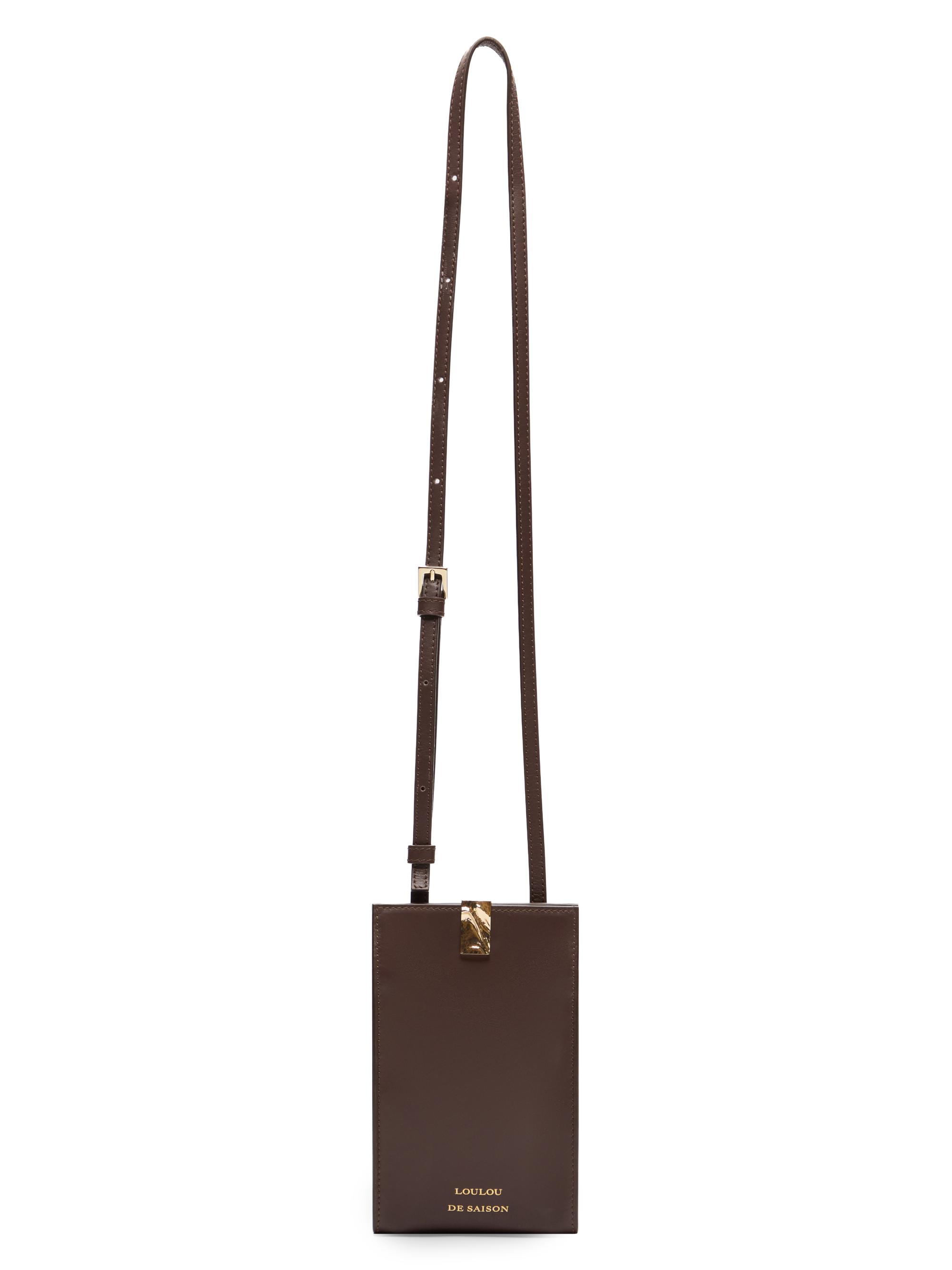 Loulou de Saison Women's Hermin Mini Leather Crossbody Bag - Brown
