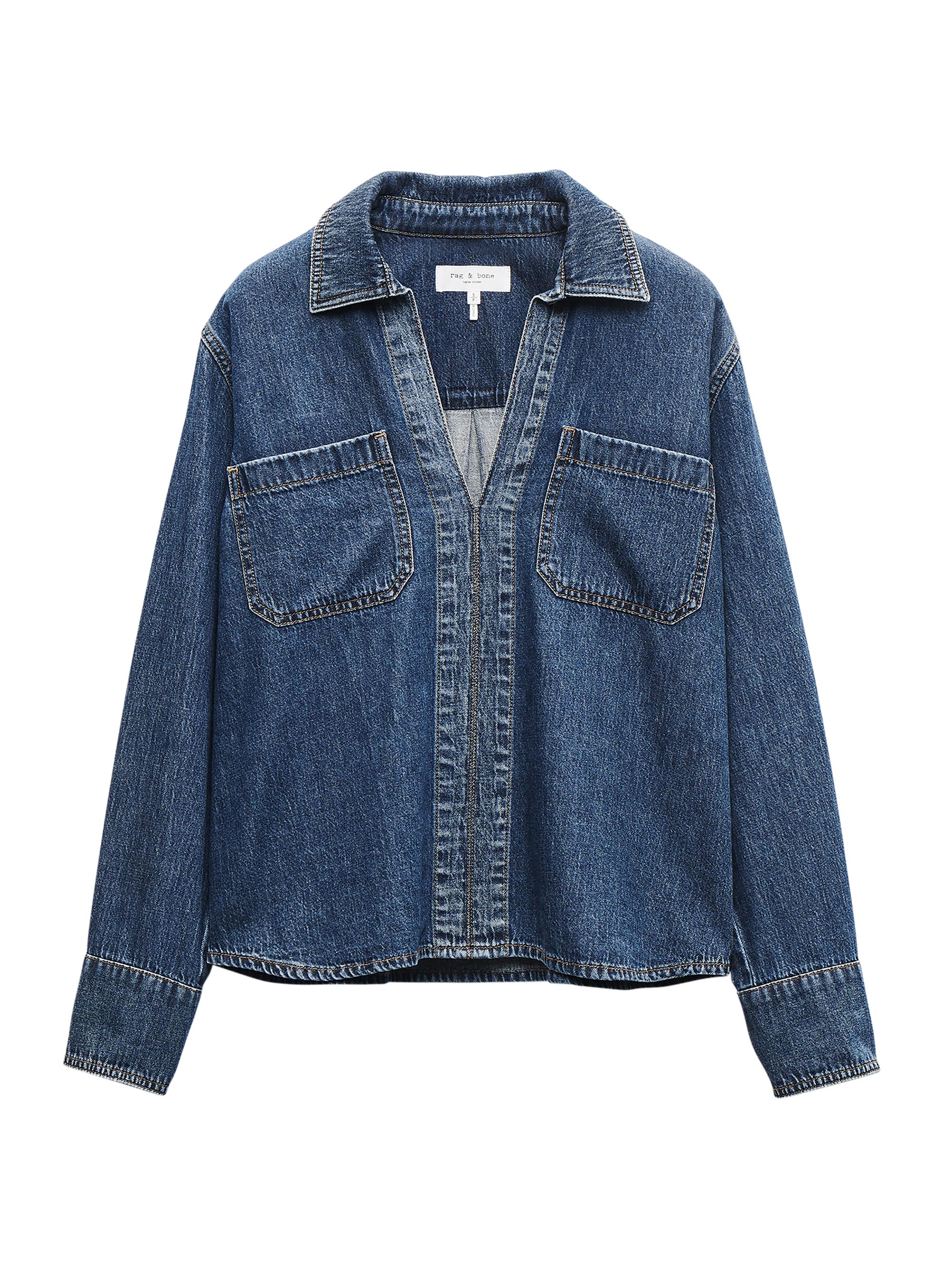 rag & bone Women's Channing Denim Shirt - Kenme