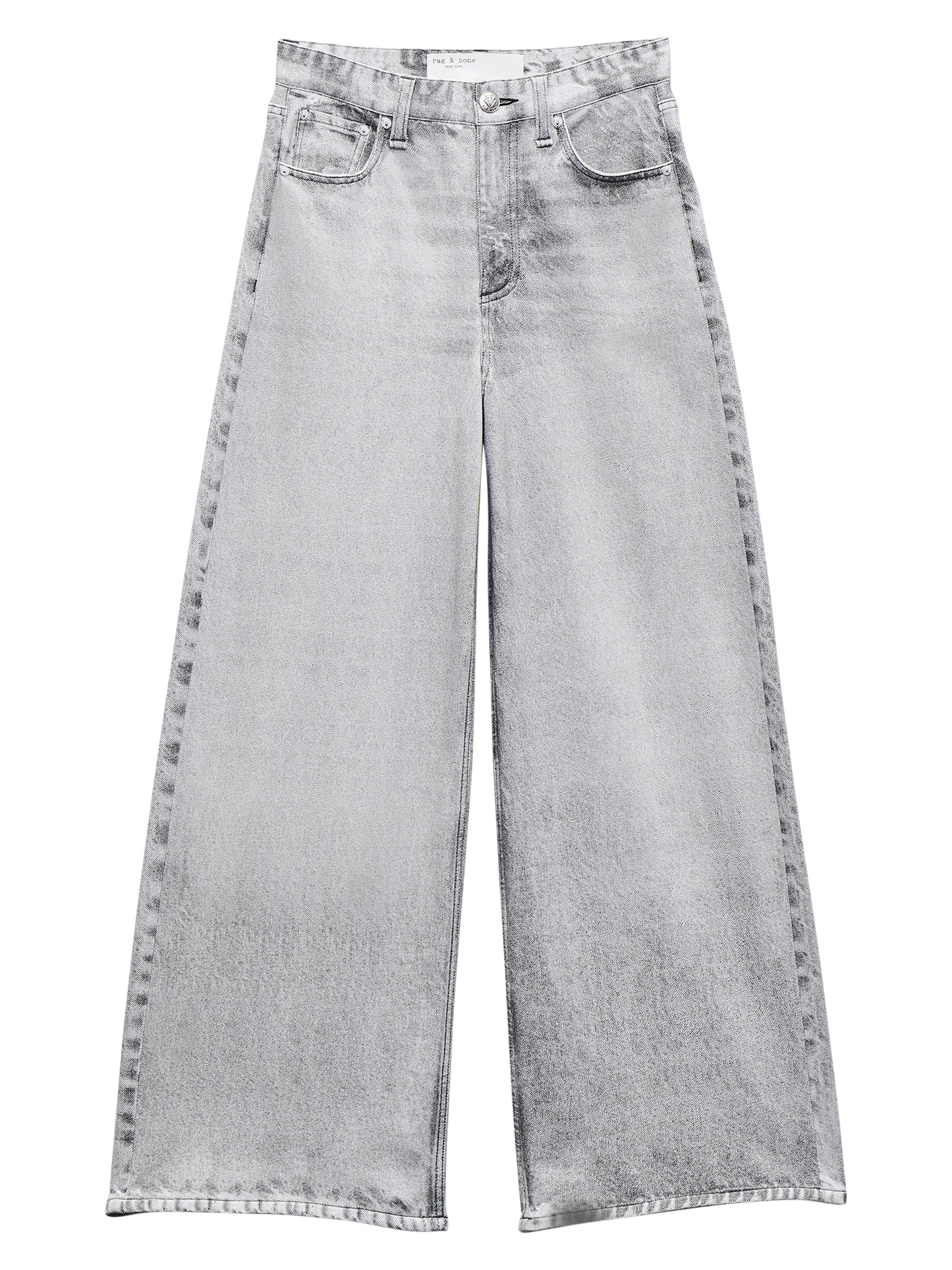 rag & bone Women's rb Miramar Terry Sofie Ankle Jeans - Icy Grey