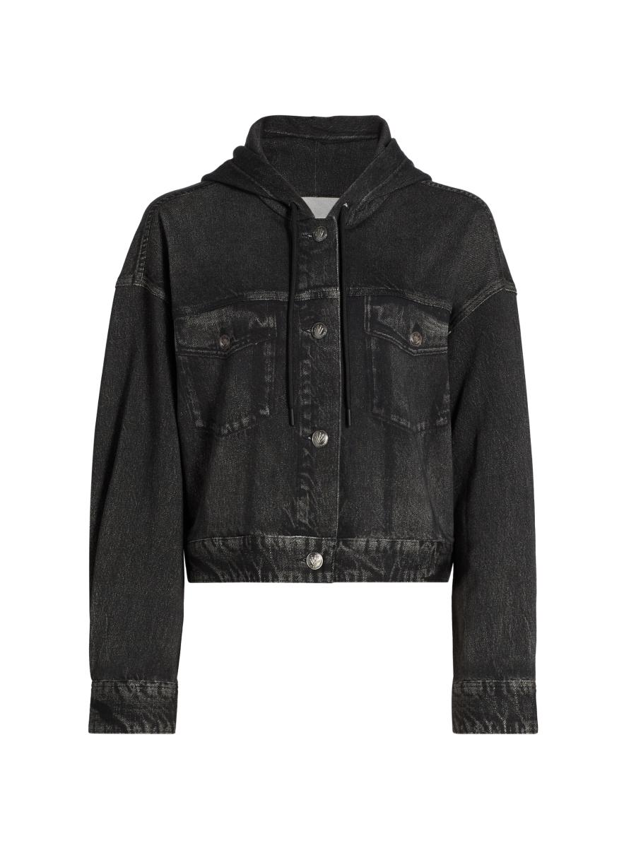 rag & bone Miramar Hooded Terry Cotton Trucker Jacket | Saks Fifth