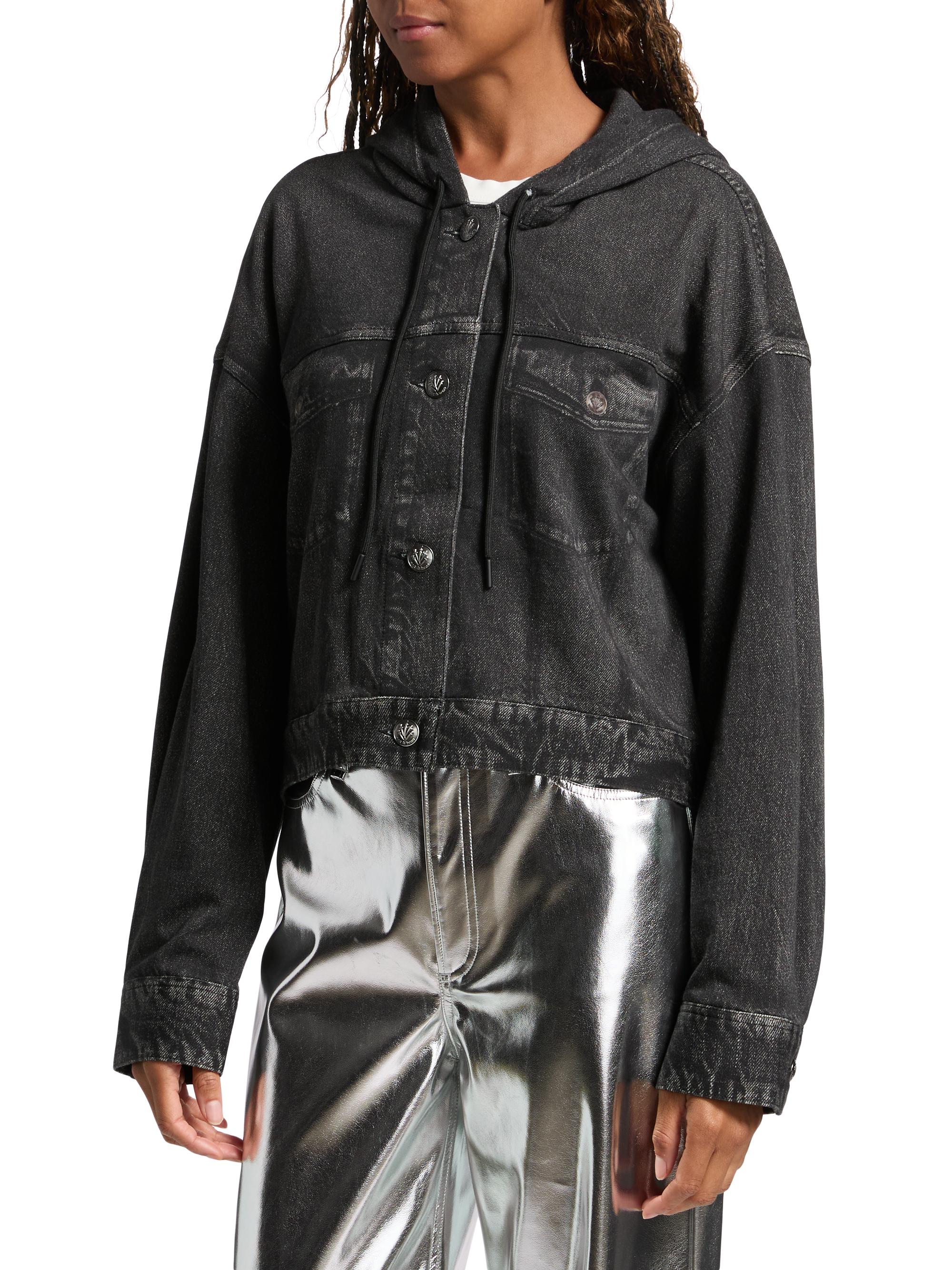rag & bone Miramar Hooded Terry Cotton Trucker Jacket | Saks Fifth
