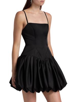 BCBGMAXAZRIA Women's Sleeveless Bubble Minidress - Black | Thumbnail 4