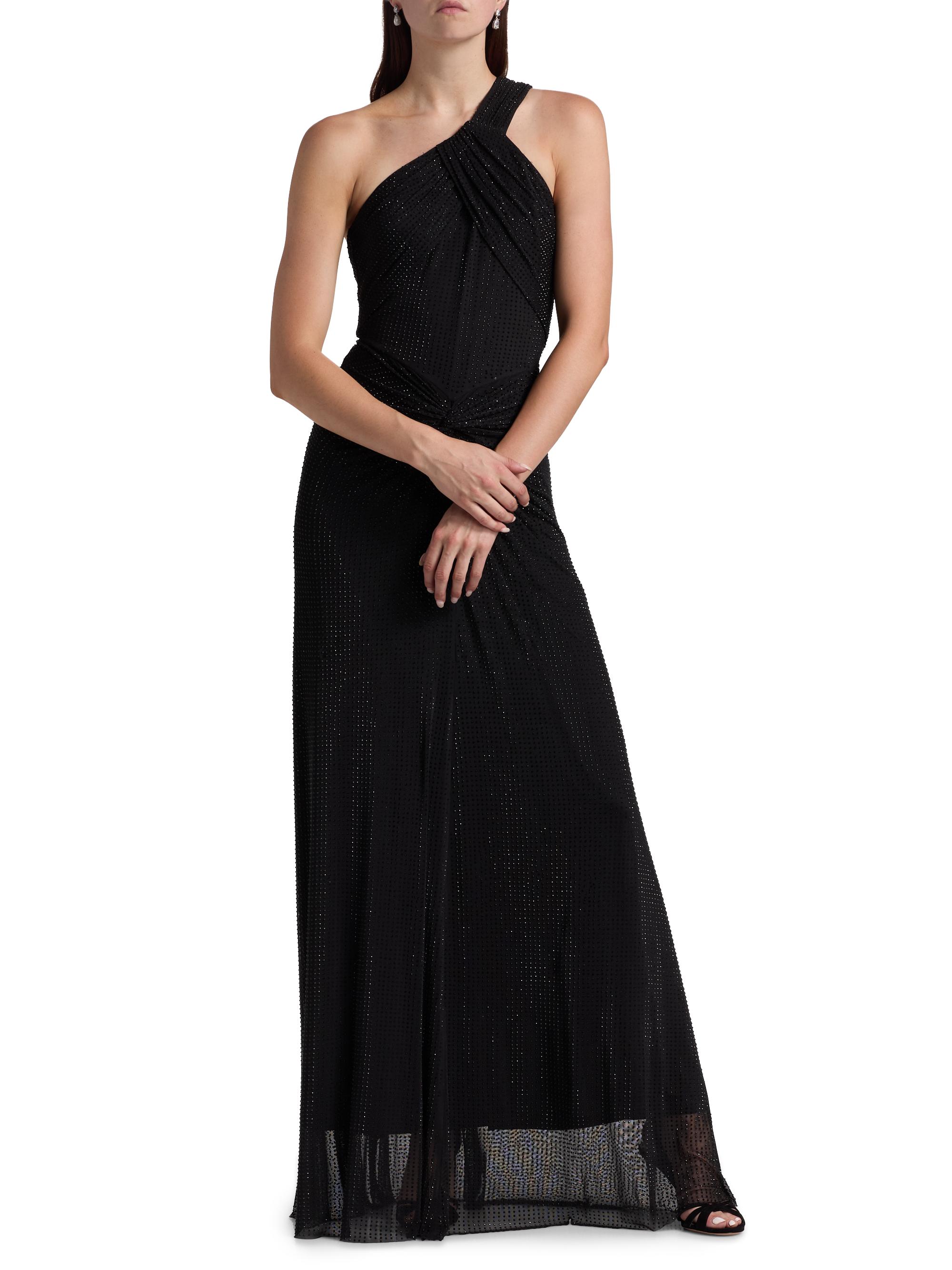 BCBGMAXAZRIA Embellished Twist Hot Fix Gown | Saks Fifth Avenue