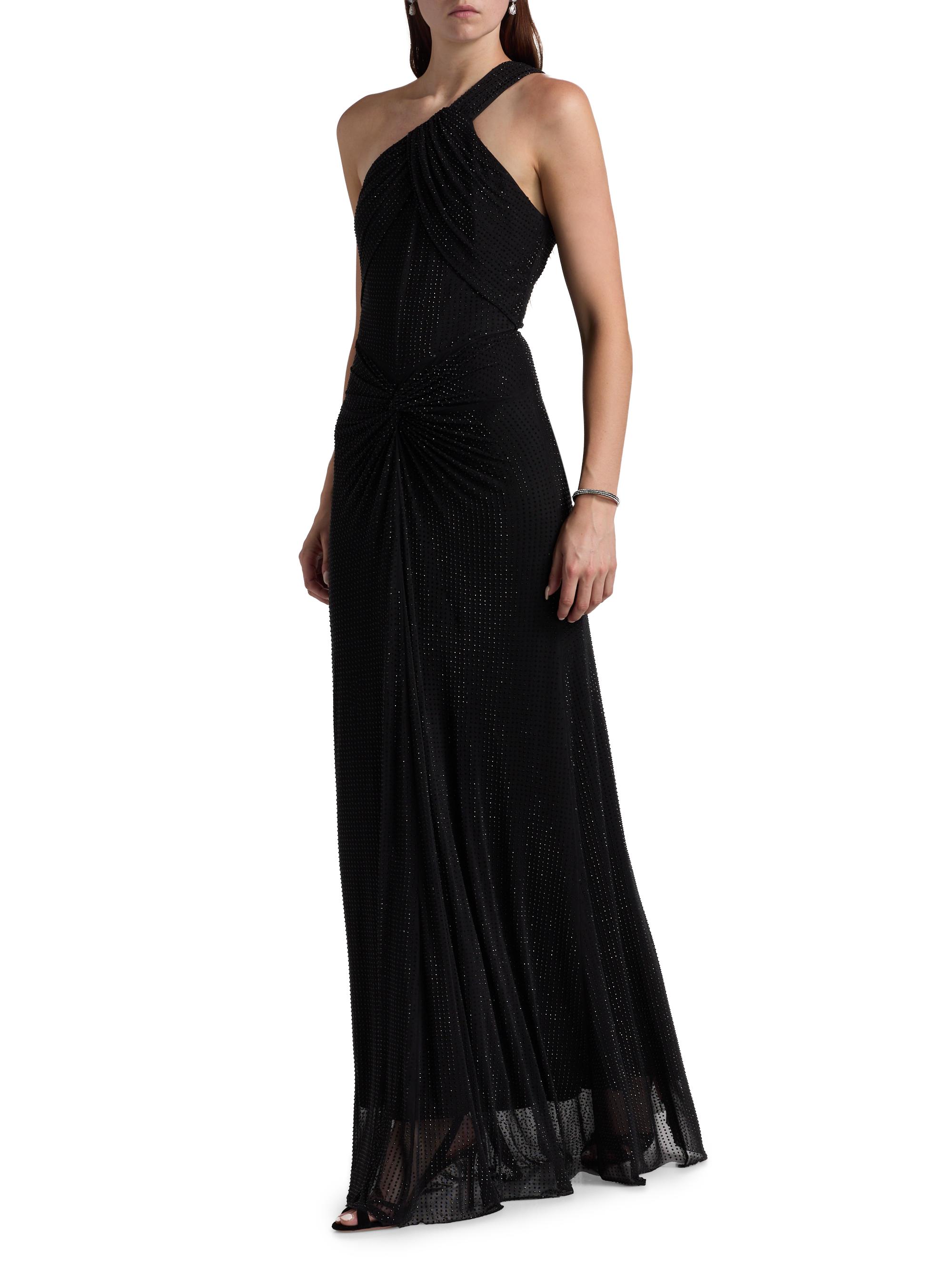 BCBGMAXAZRIA Embellished Twist Hot Fix Gown | Saks Fifth Avenue