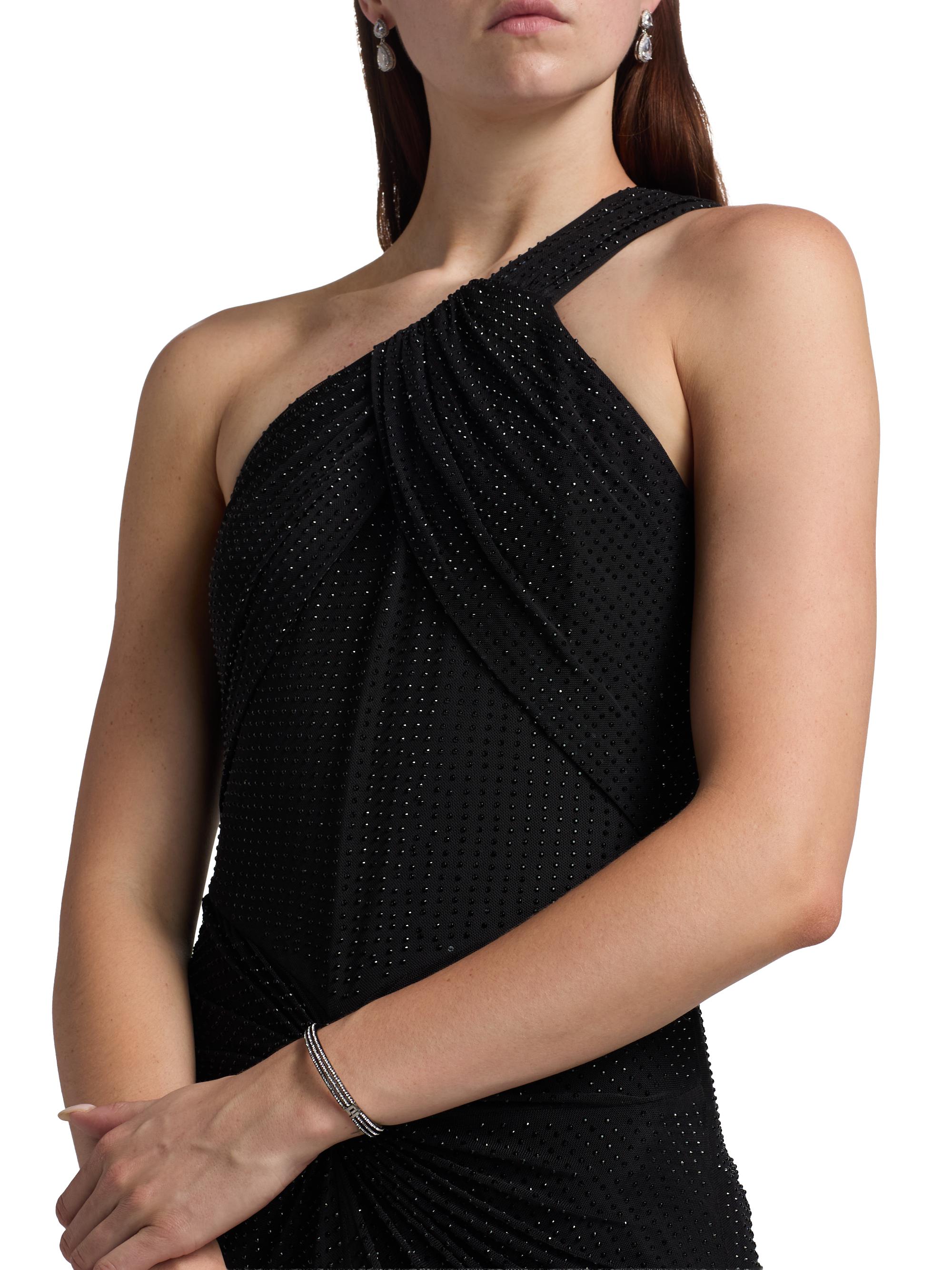 BCBGMAXAZRIA Embellished Twist Hot Fix Gown | Saks Fifth Avenue