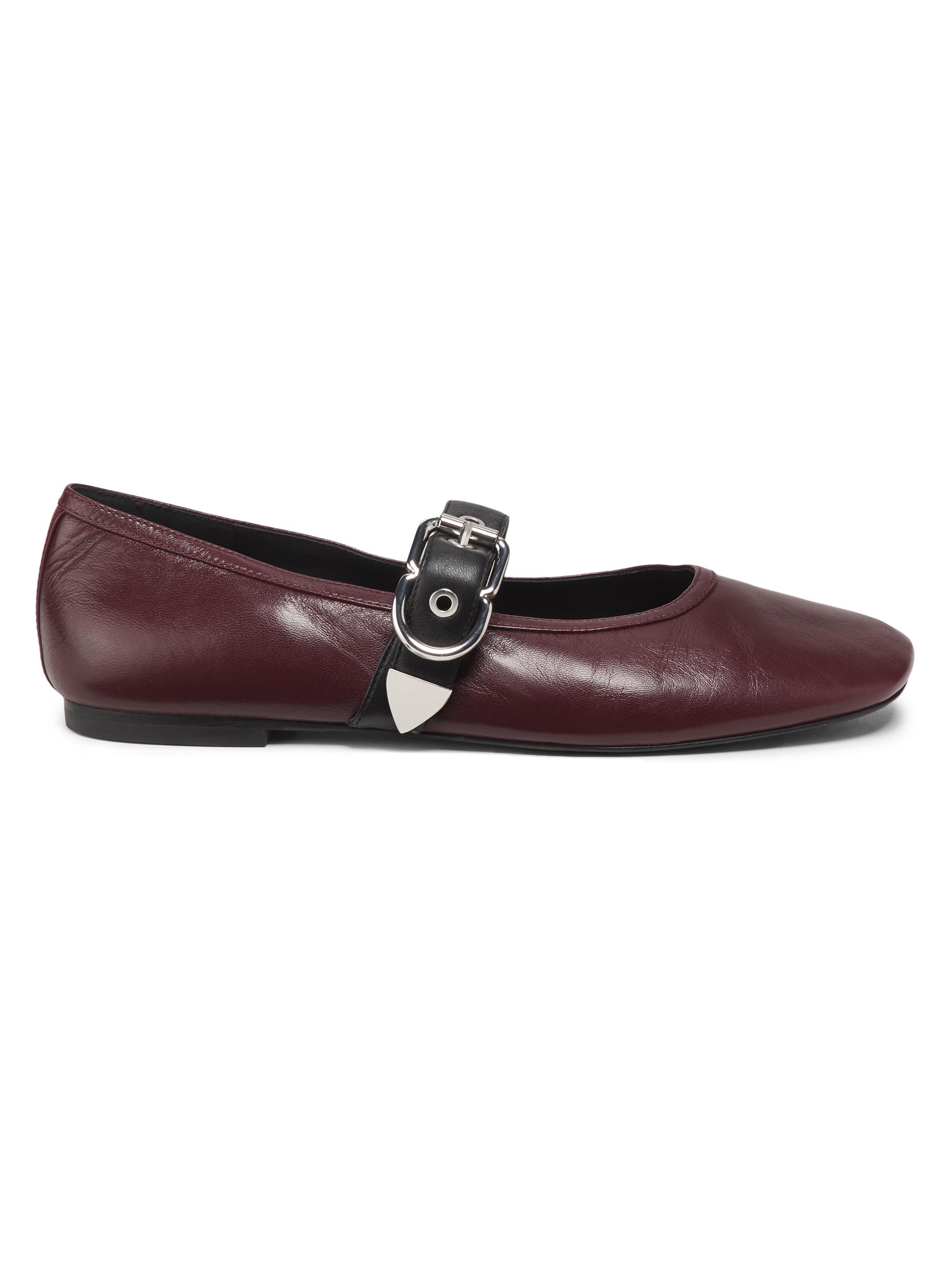 3.1 Phillip Lim Women's ID Leather Mary Jane Flats - Ox Blood