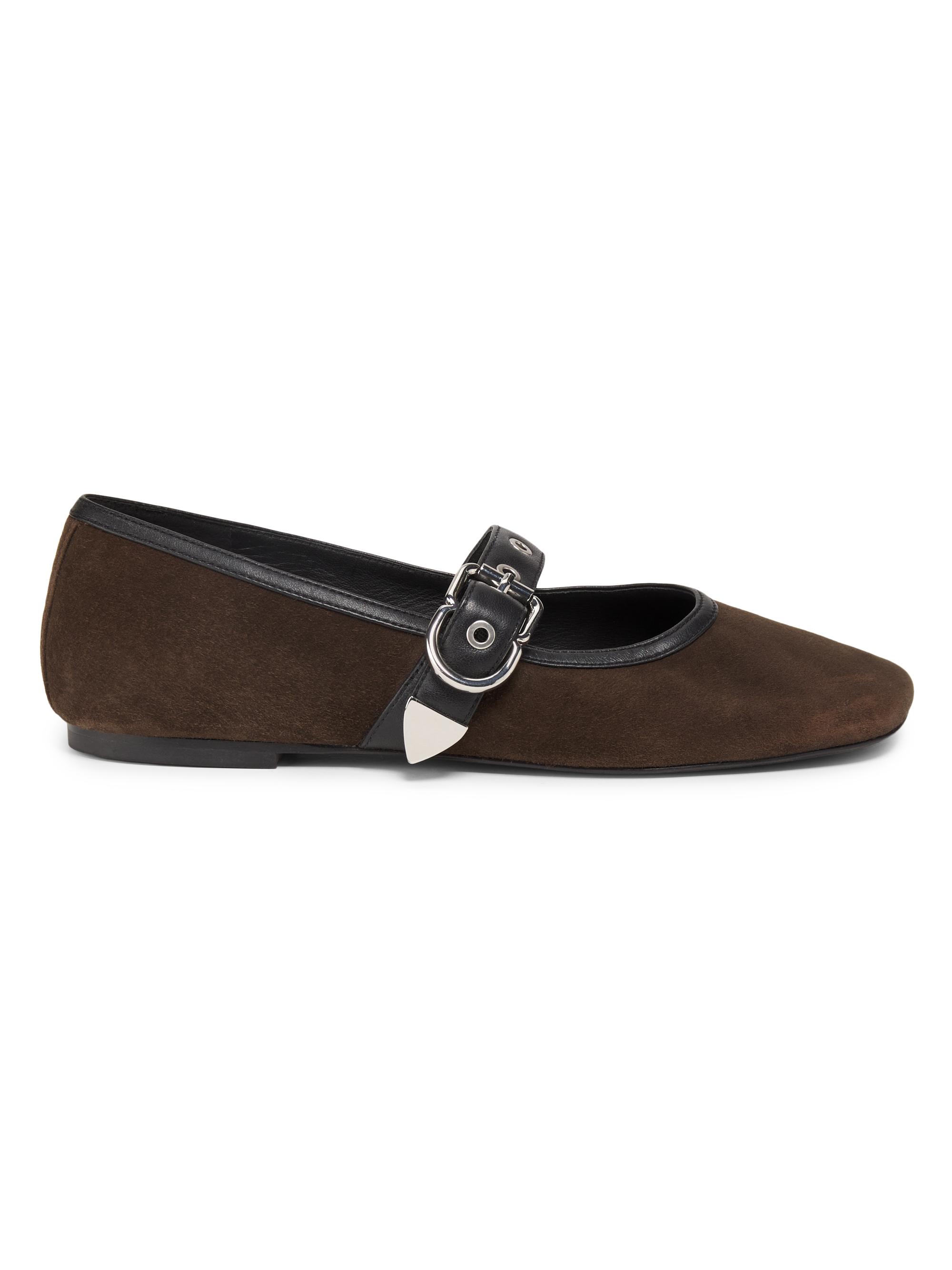 3.1 Phillip Lim Women's ID Suede Mary Janes - Chocolate