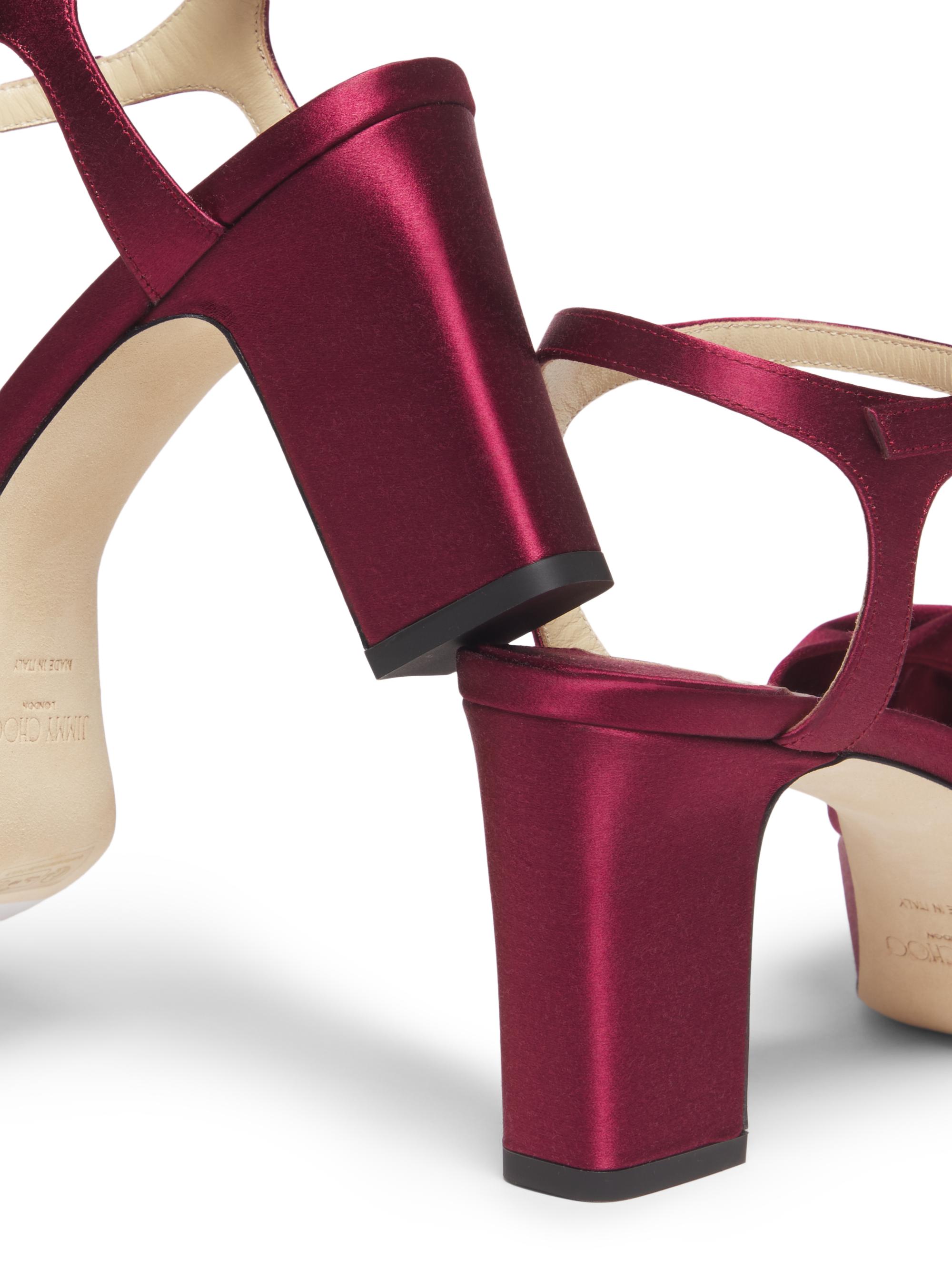 ★新品★　 HELO-LX＋ 1個　カラーバンド5色　オマケ多数 Jimmy Choo Heloise 80MM Satin Platform Sandals | Saks Fifth Avenue