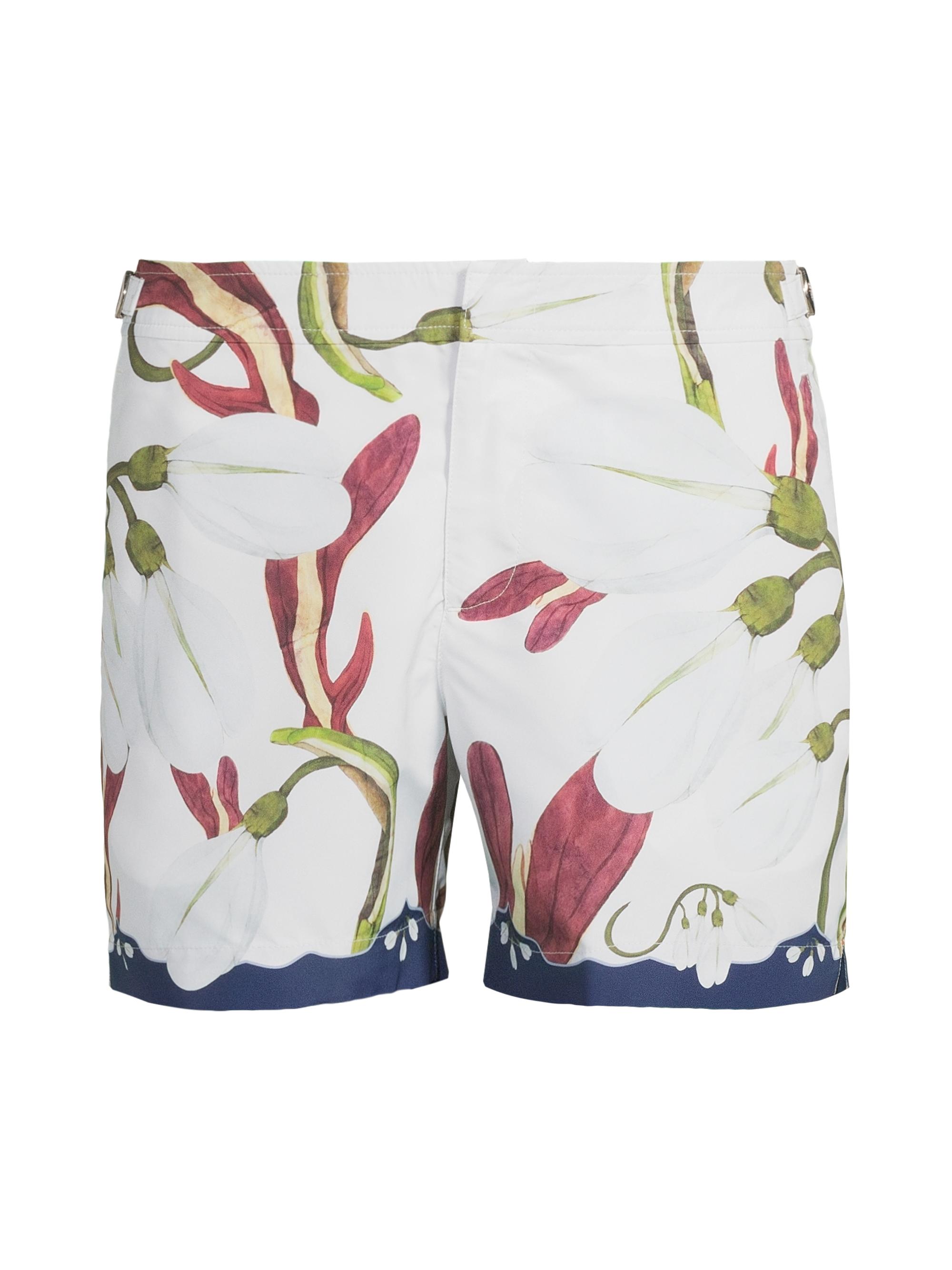 Orlebar Brown Men's Setter Orchis Floral Swim Shorts - Night Iris