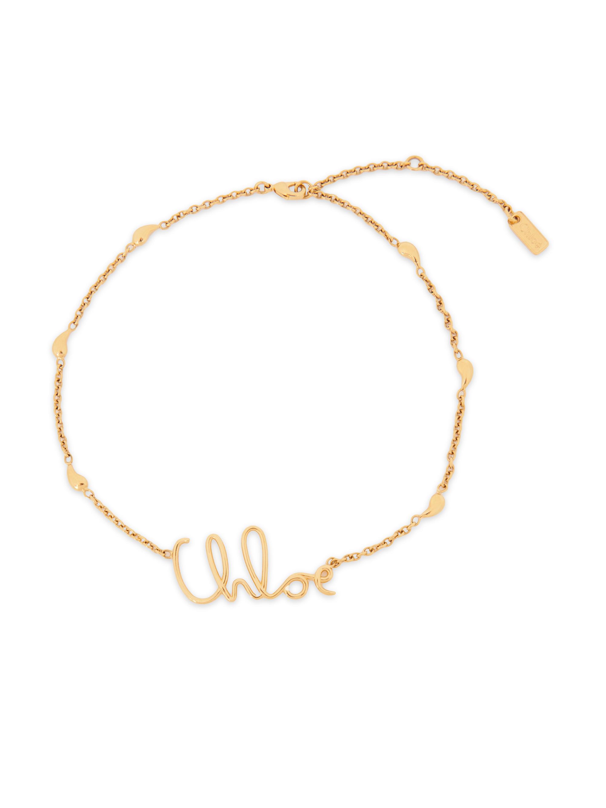Chloé Women's Iconic Logo Chain Necklace - Vintage Gold